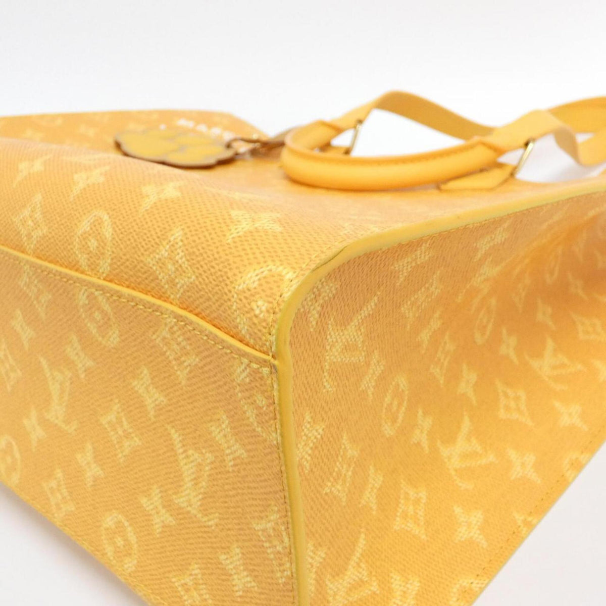 Louis Vuitton Jaune Monogram Coated Canvas Handbag (Pre-Owned)