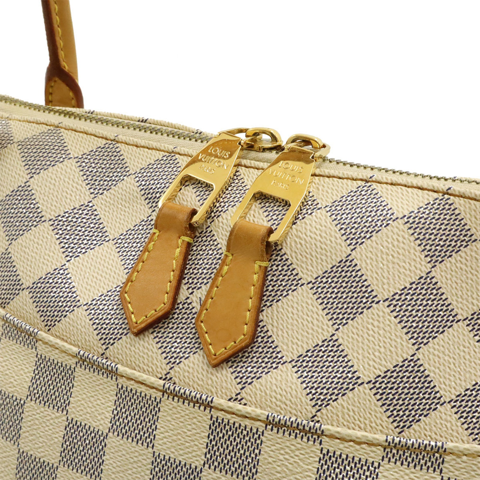 Louis Vuitton Damier Azur Ivory Damier Azur Canvas Pvc Shoulder Bag Tote Bag (Pre-Owned)