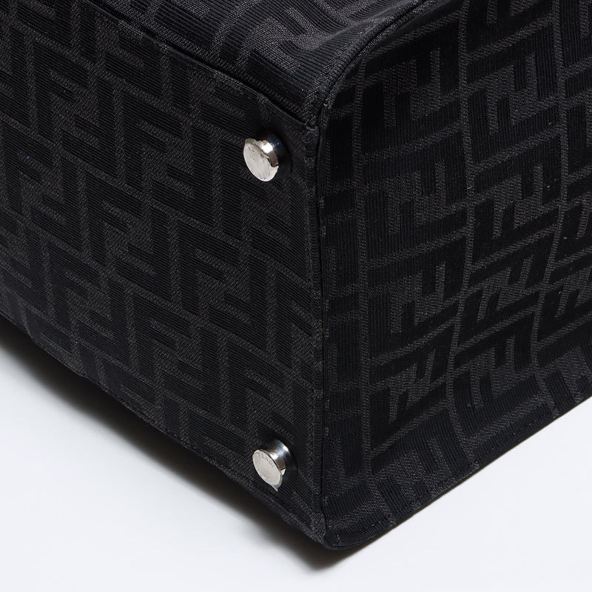 Fendi Black Leather Tote Bag (Pre-Owned)
