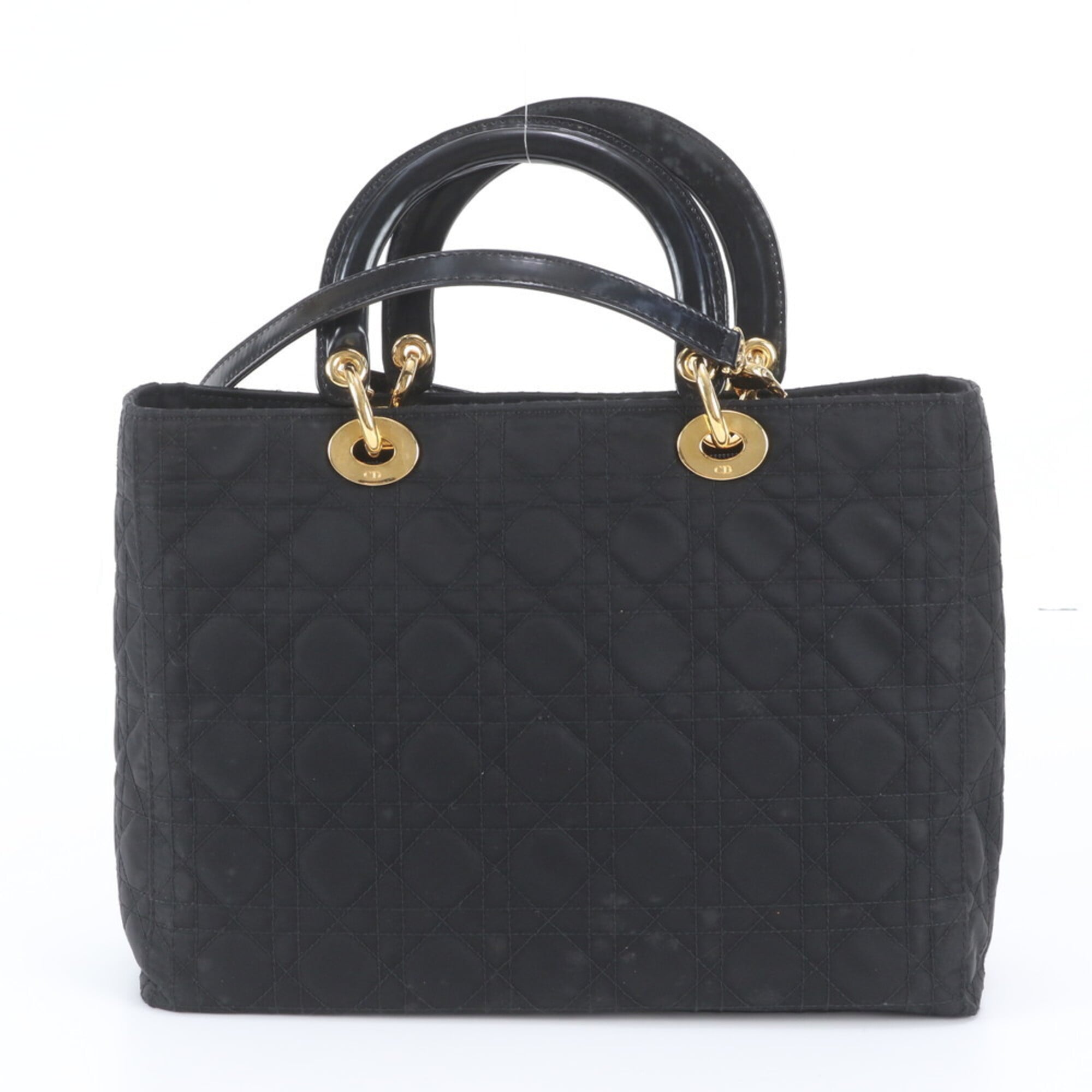 Christian Dior Black Leather Nylon Shoulder Bag (Pre-Owned)