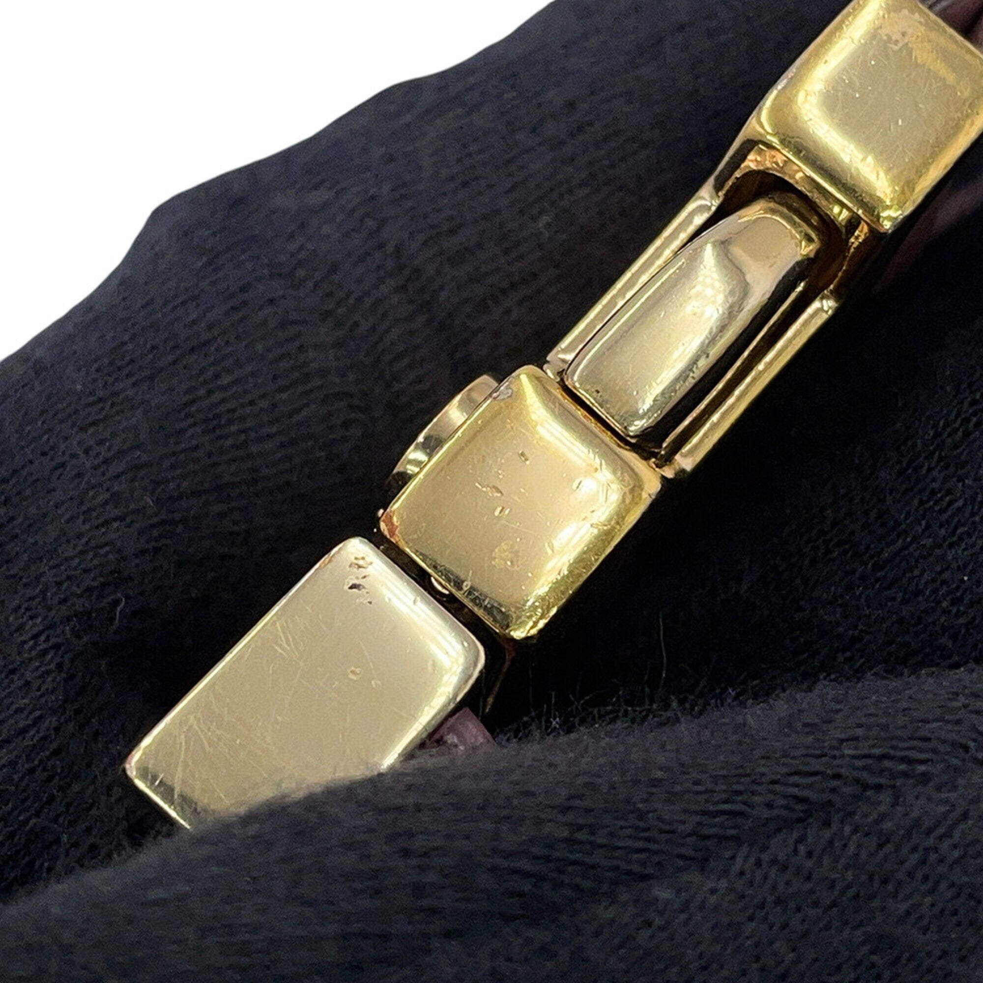 Christian Dior Gold Leather Handbag (Pre-Owned)