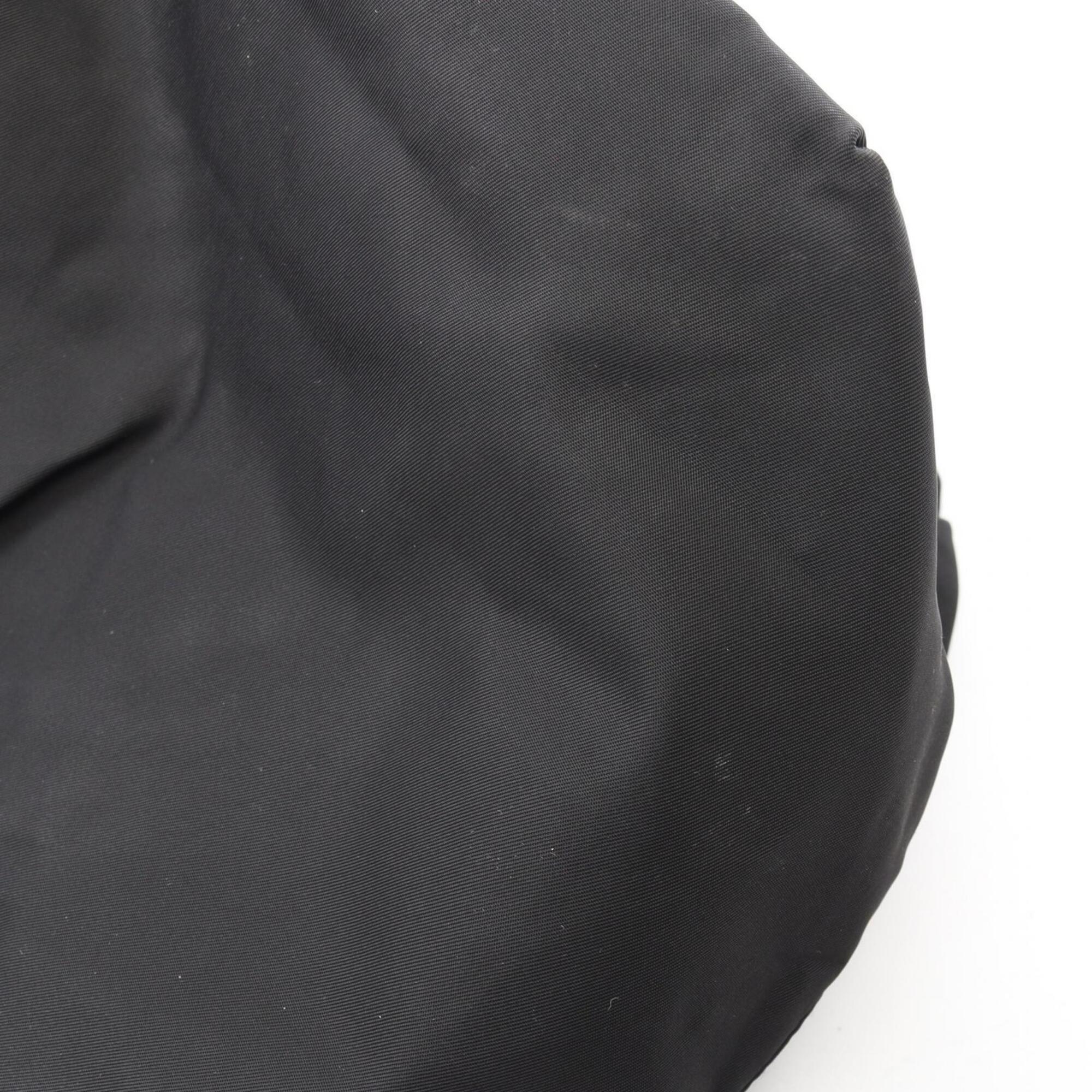 Prada Black Nylon Leather Handbag (Pre-Owned)