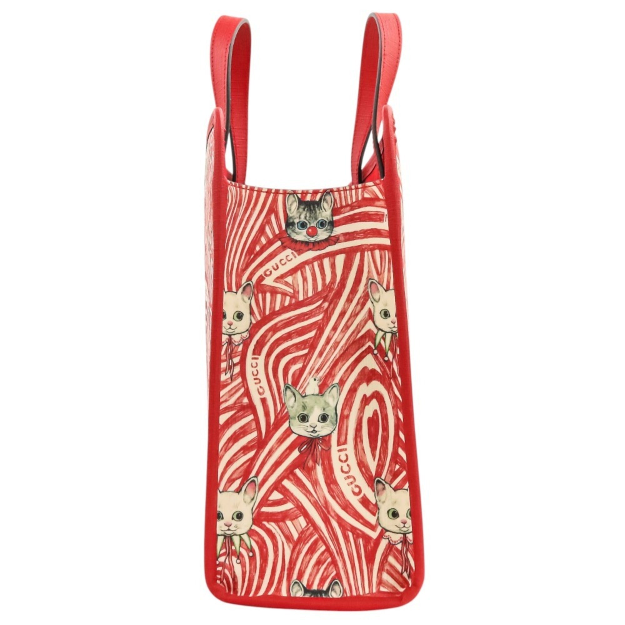 Gucci Red Color Shoulder Bag Tote Bag (Pre-Owned)