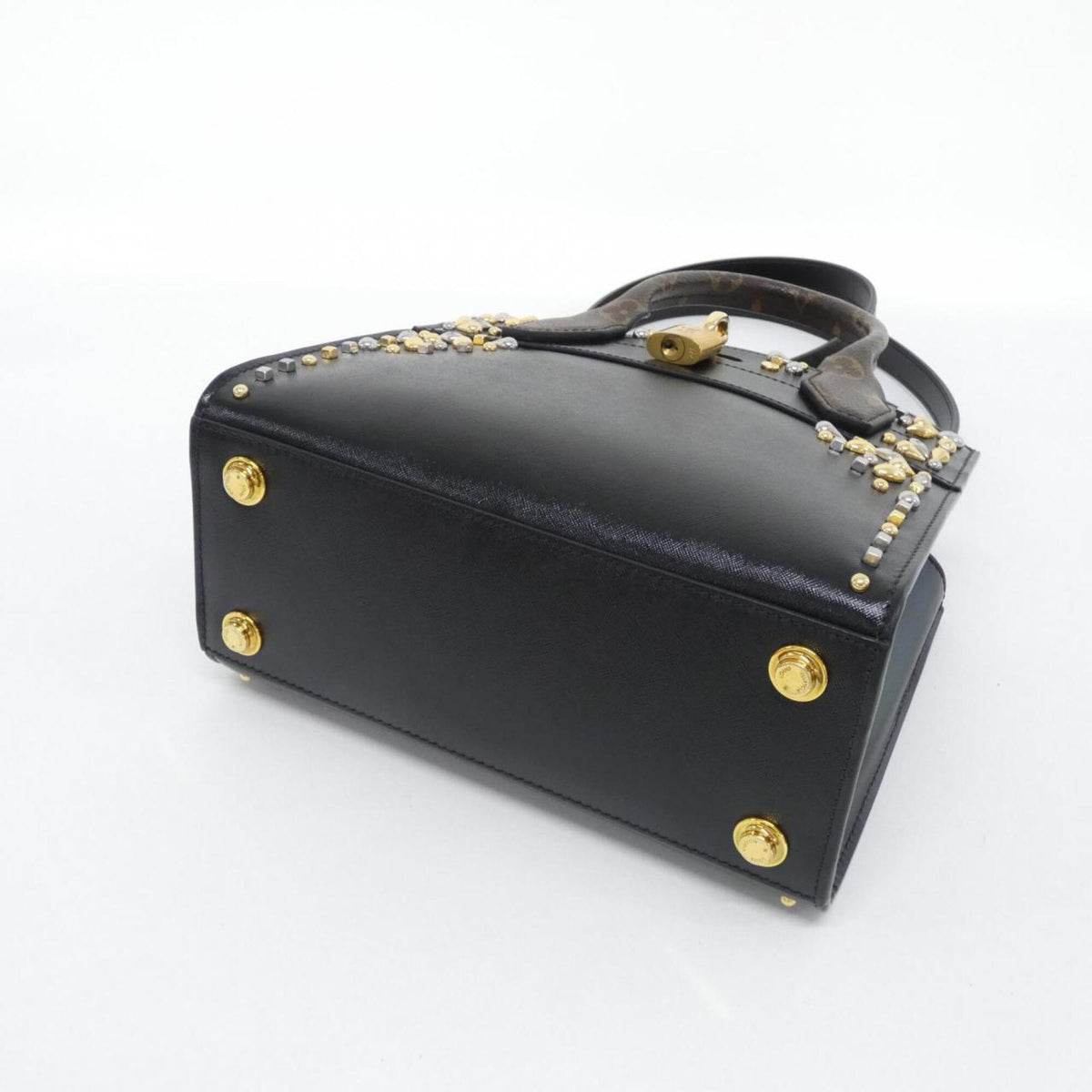 Louis Vuitton Black Leather Handbag (Pre-Owned)
