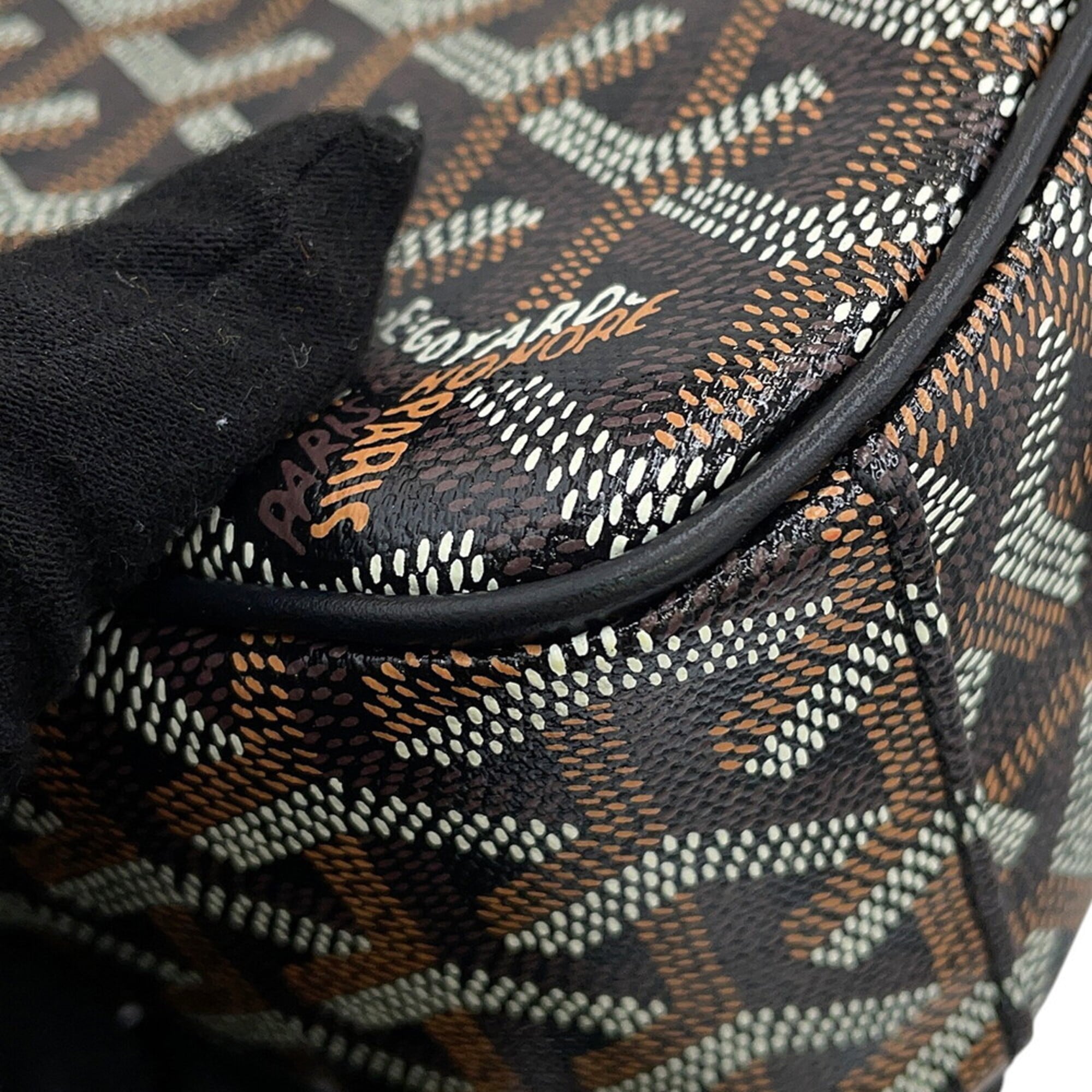 Goyard Black Leather Pvc Shoulder Bag (Pre-Owned)