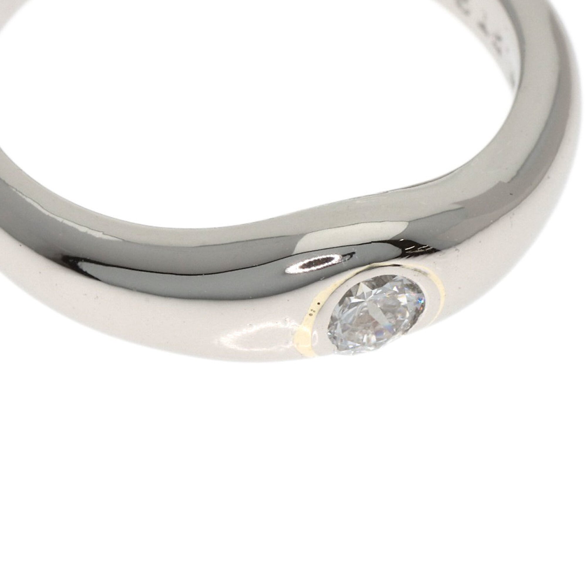 Tiffany Platinum Platinum 950 Band Ring (Pre-Owned)