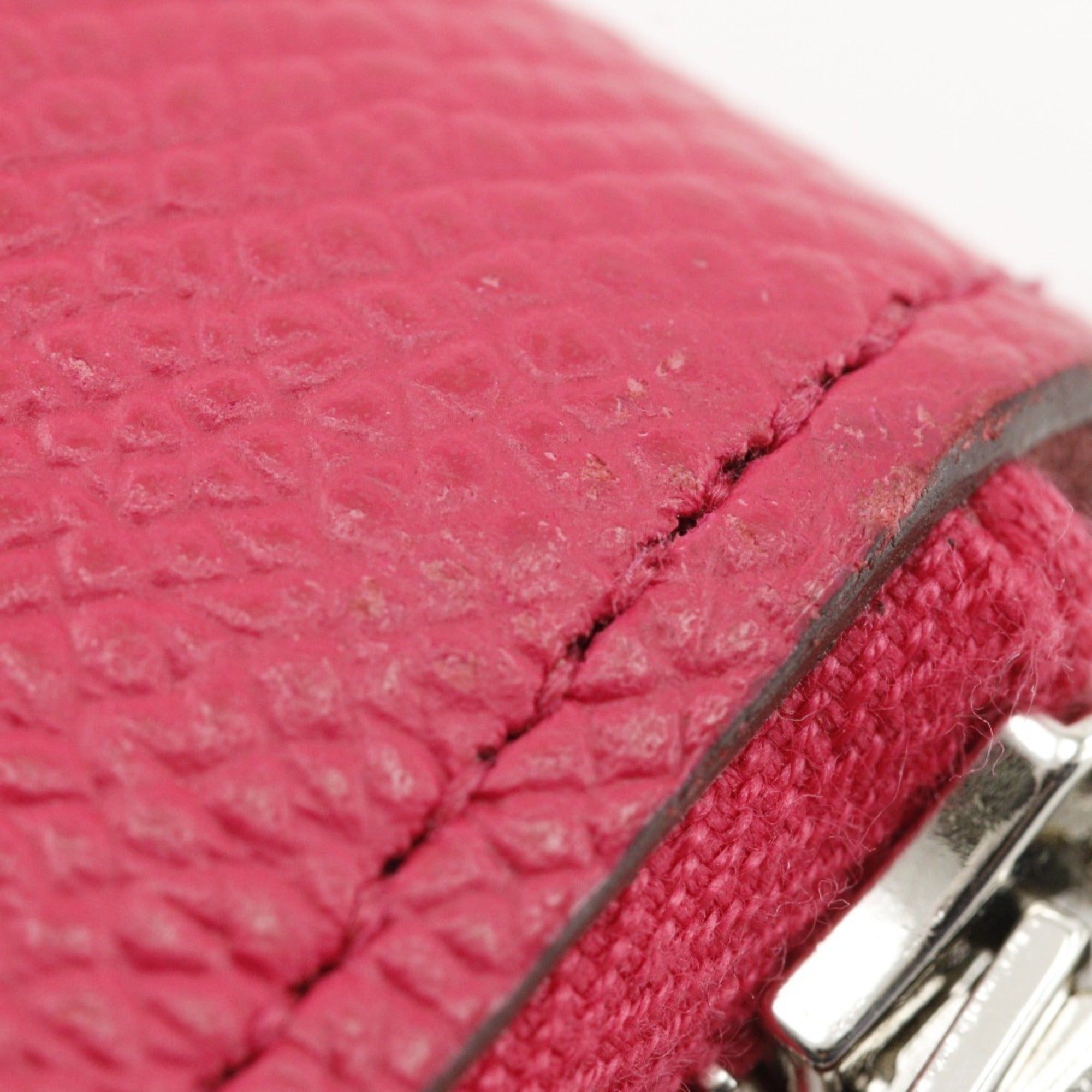 Hermes Pink Epsom Leather Long Wallet (Bi-Fold) (Pre-Owned)
