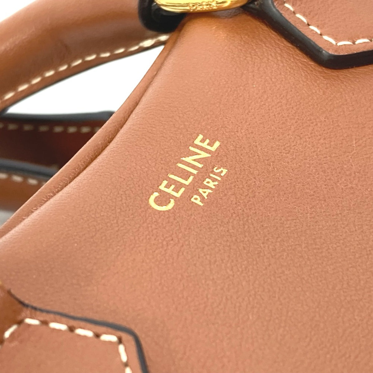 Celine Brown Leather Shoulder Bag (Pre-Owned)