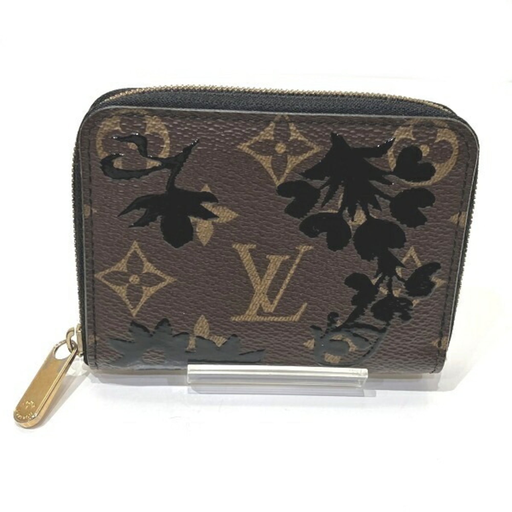 Louis Vuitton Monogram Black Brown Coin Purse/Coin Case (Pre-Owned)
