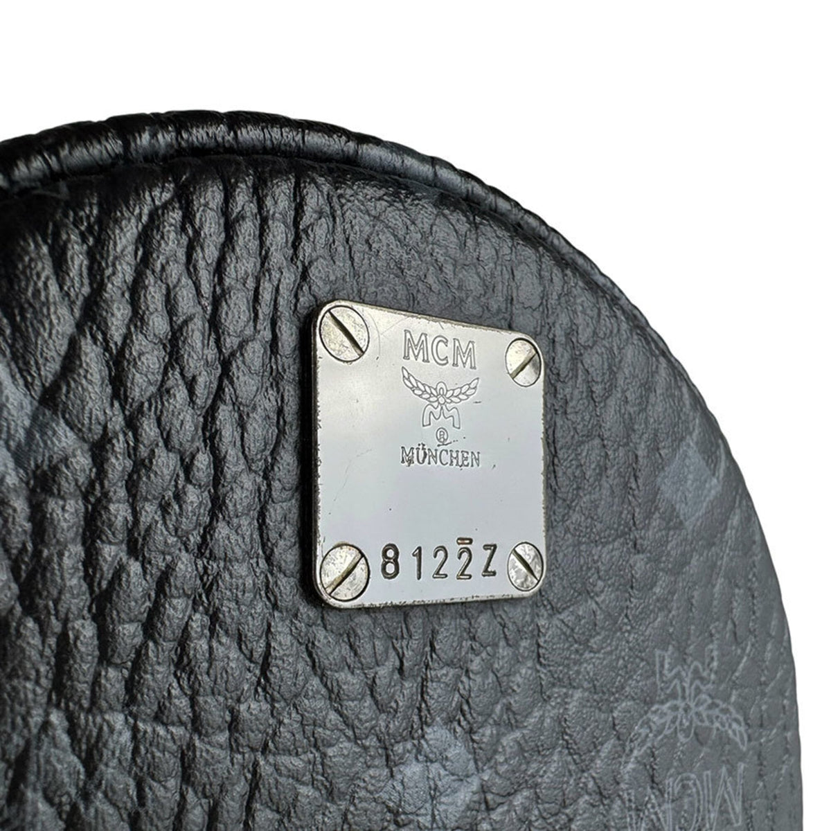 Mcm Black Leather Backpack (Pre-Owned)