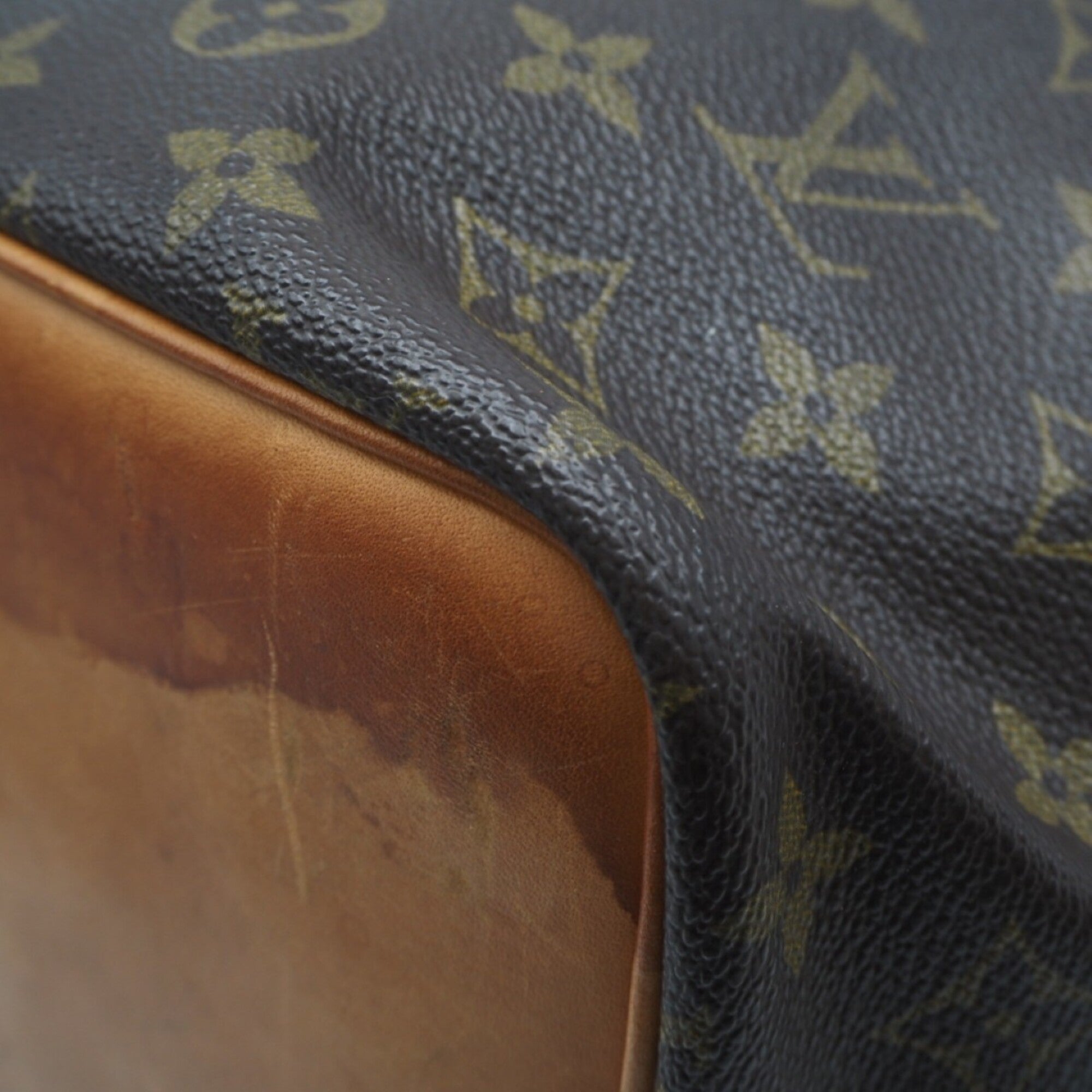 Louis Vuitton Brown Coated Canvas Leather Shoulder Bag (Pre-Owned)