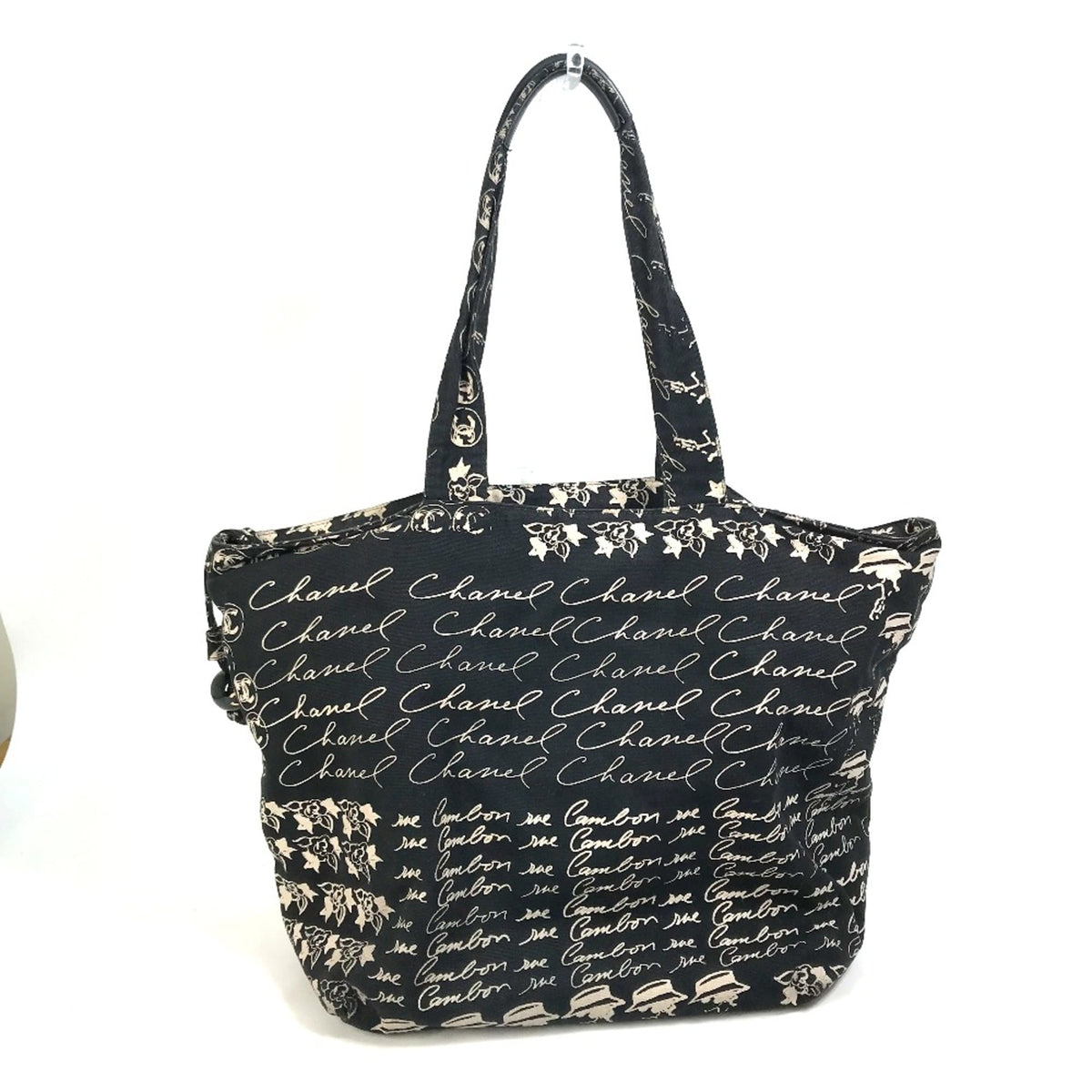 Chanel Black Cloth Tote Bag (Pre-Owned)