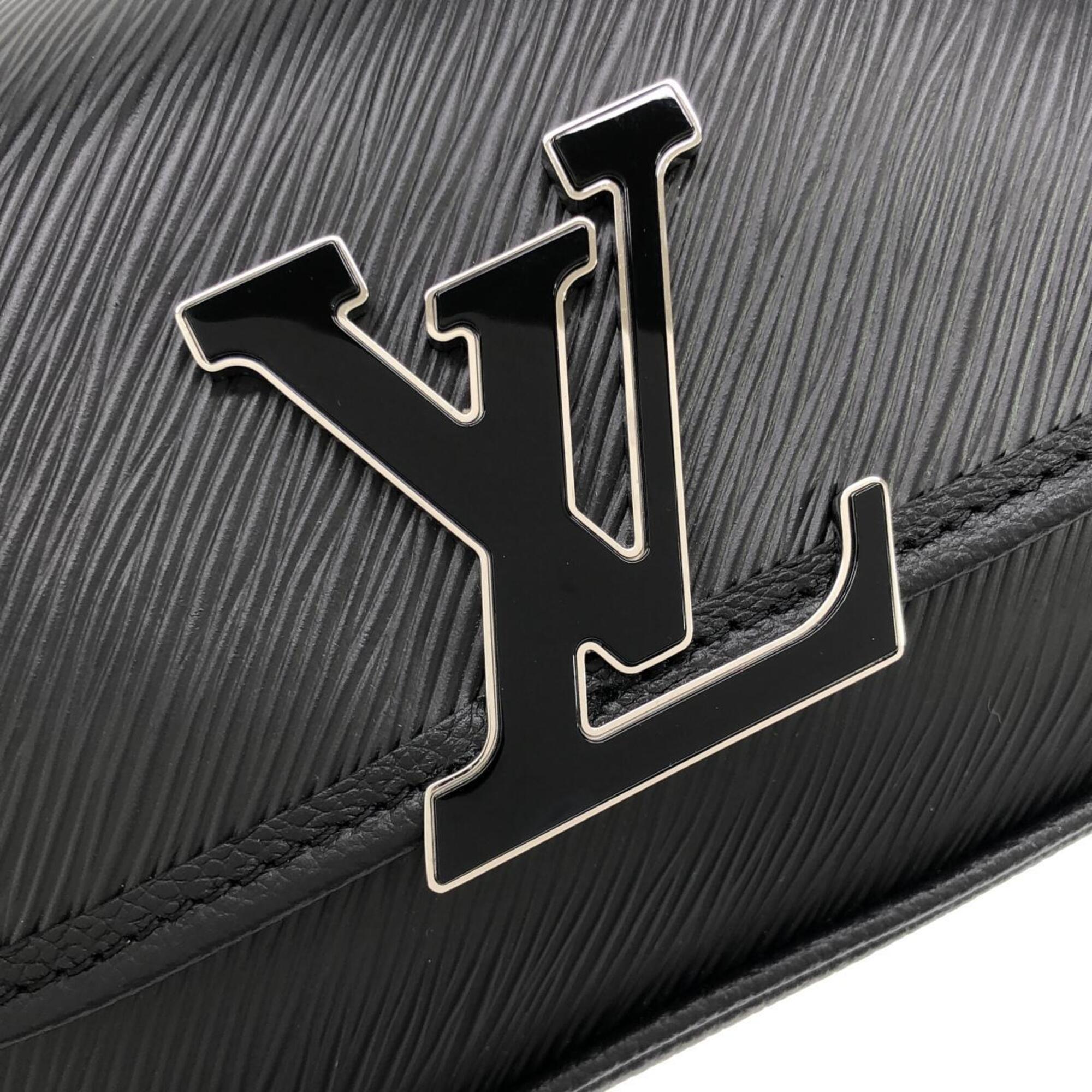 Louis Vuitton Black Leather Shoulder Bag (Pre-Owned)