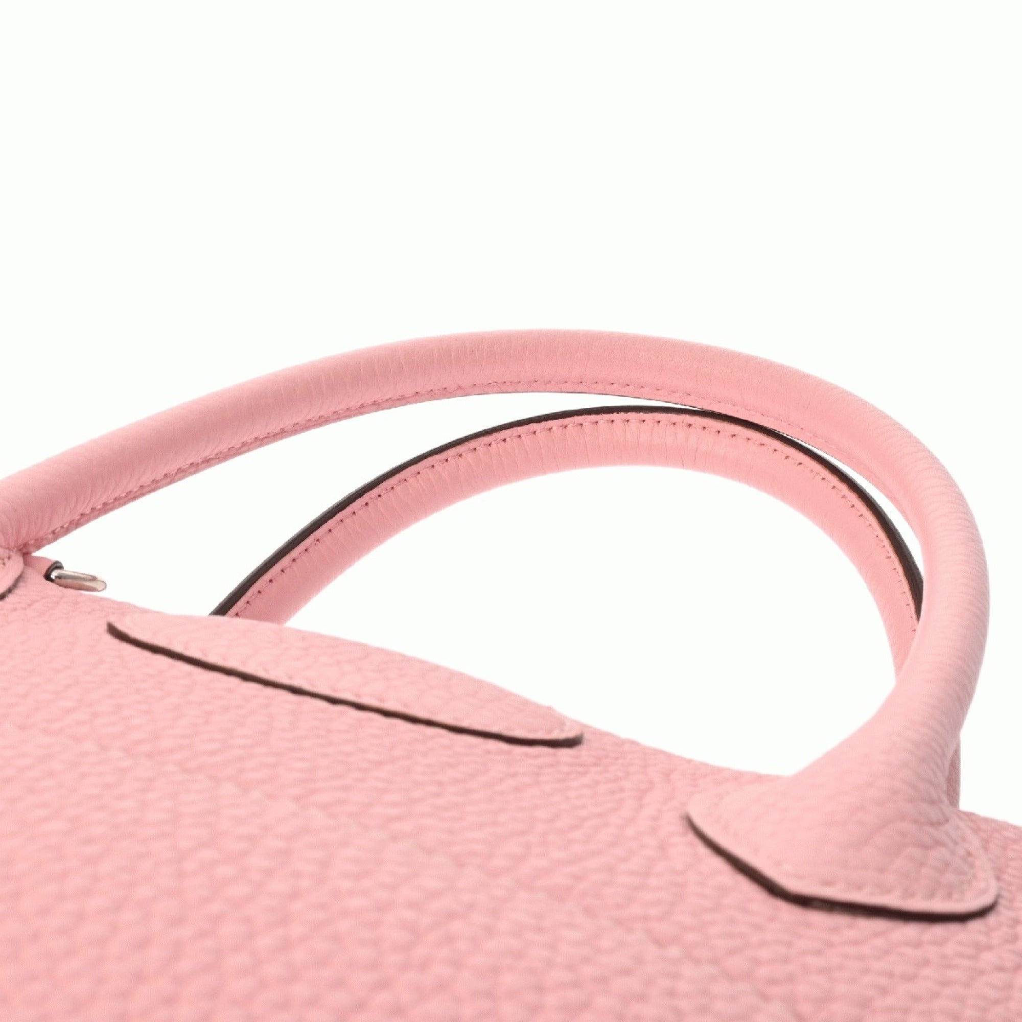 Hermes Bolide Rose Sakura Taurillon Clemence Leather Handbag (Pre-Owned)