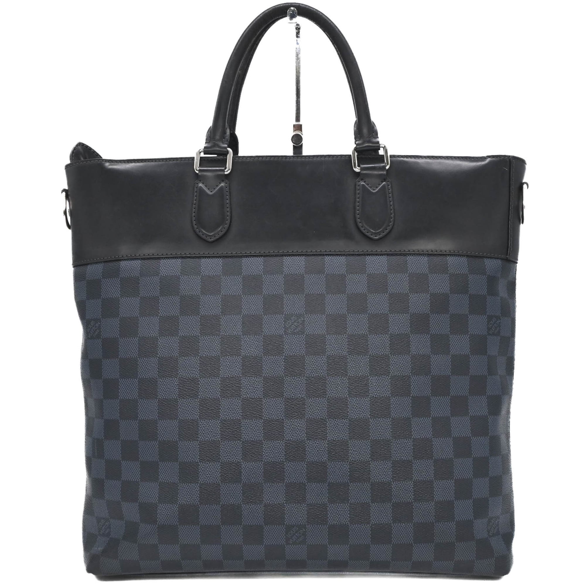 Louis Vuitton Black Cobalt Shoulder Bag Tote Bag (Pre-Owned)