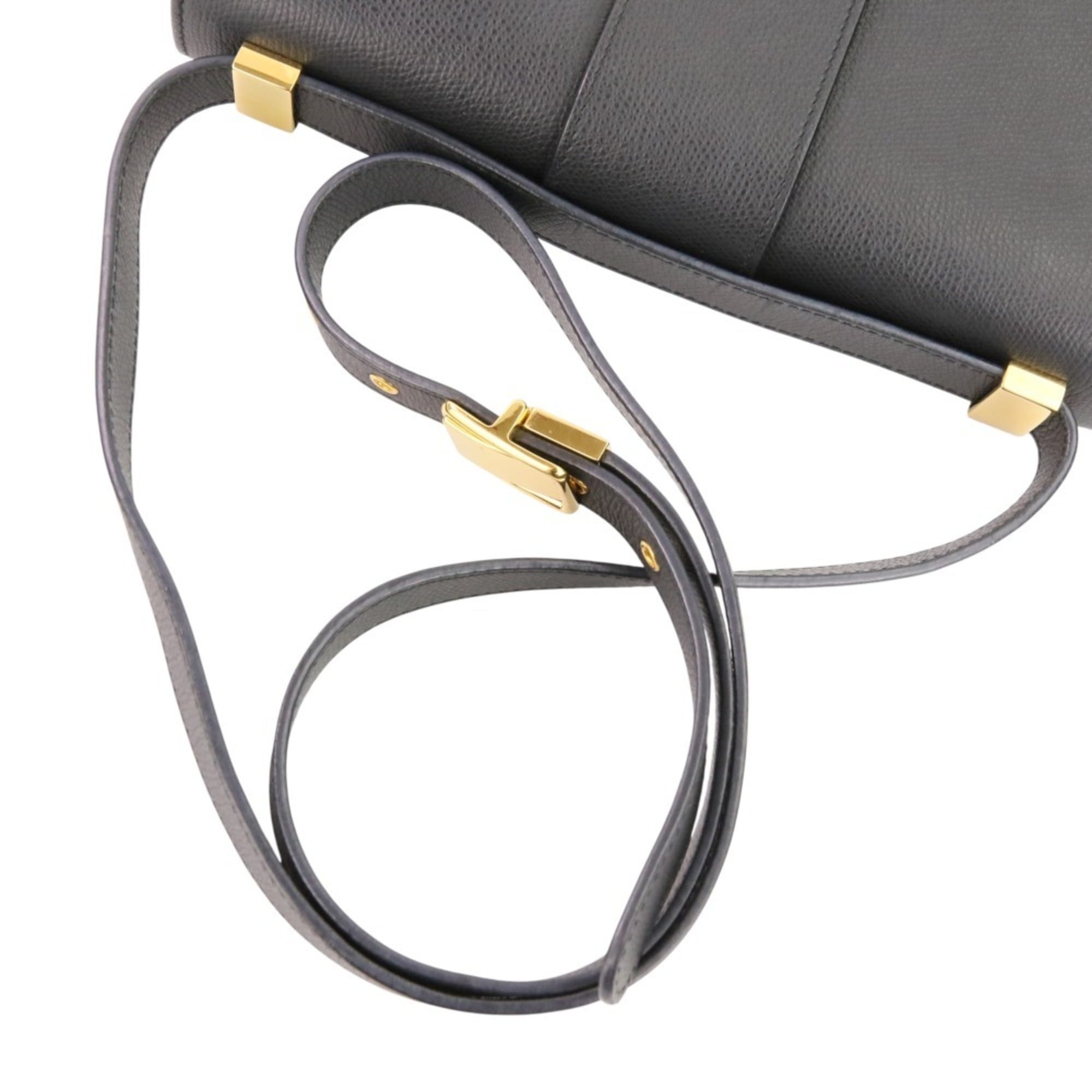 Christian Dior Black Leather Shoulder Bag (Pre-Owned)