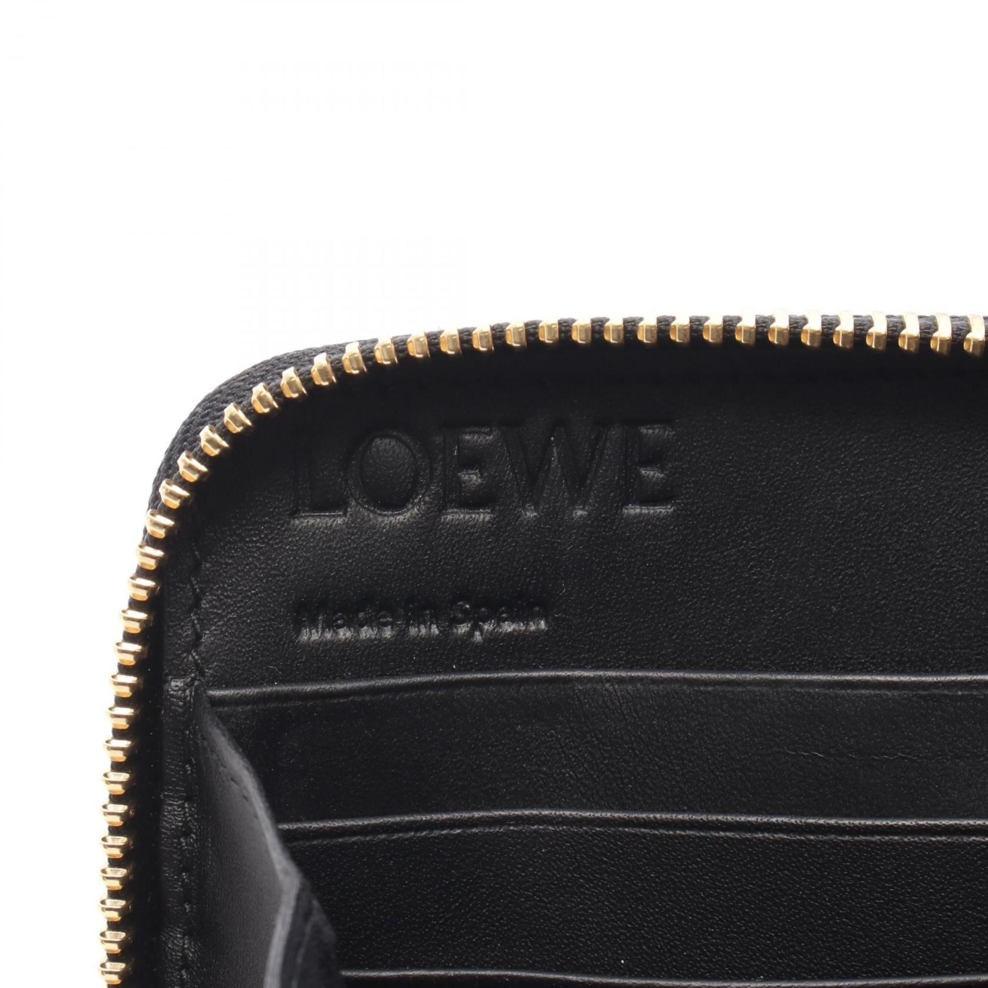 Loewe Black Leather Long Wallet (Bi-Fold) (Pre-Owned)
