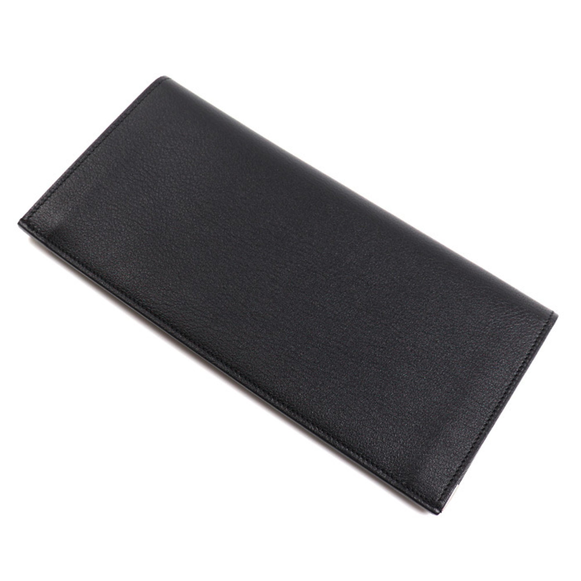 Cartier Black Leather Long Bill Wallet (Bi-Fold) (Pre-Owned)