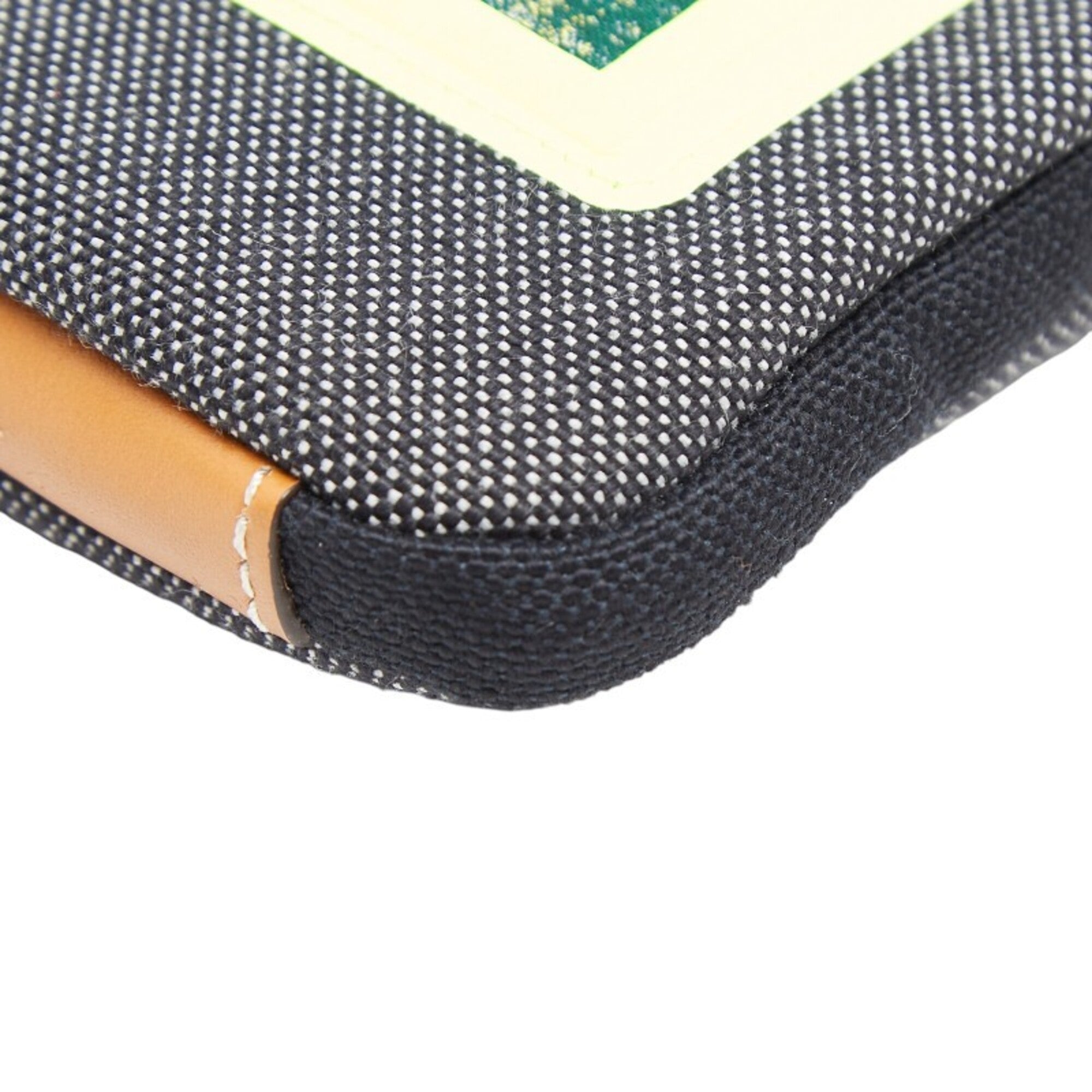 Loewe Black Gray Yellow Canvas Handbag Shoulder Bag (Pre-Owned)
