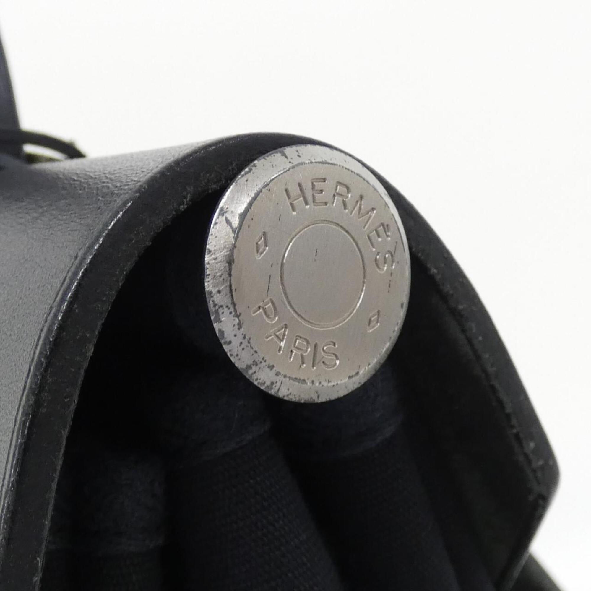 Hermes Black Toile Officier Backpack (Pre-Owned)