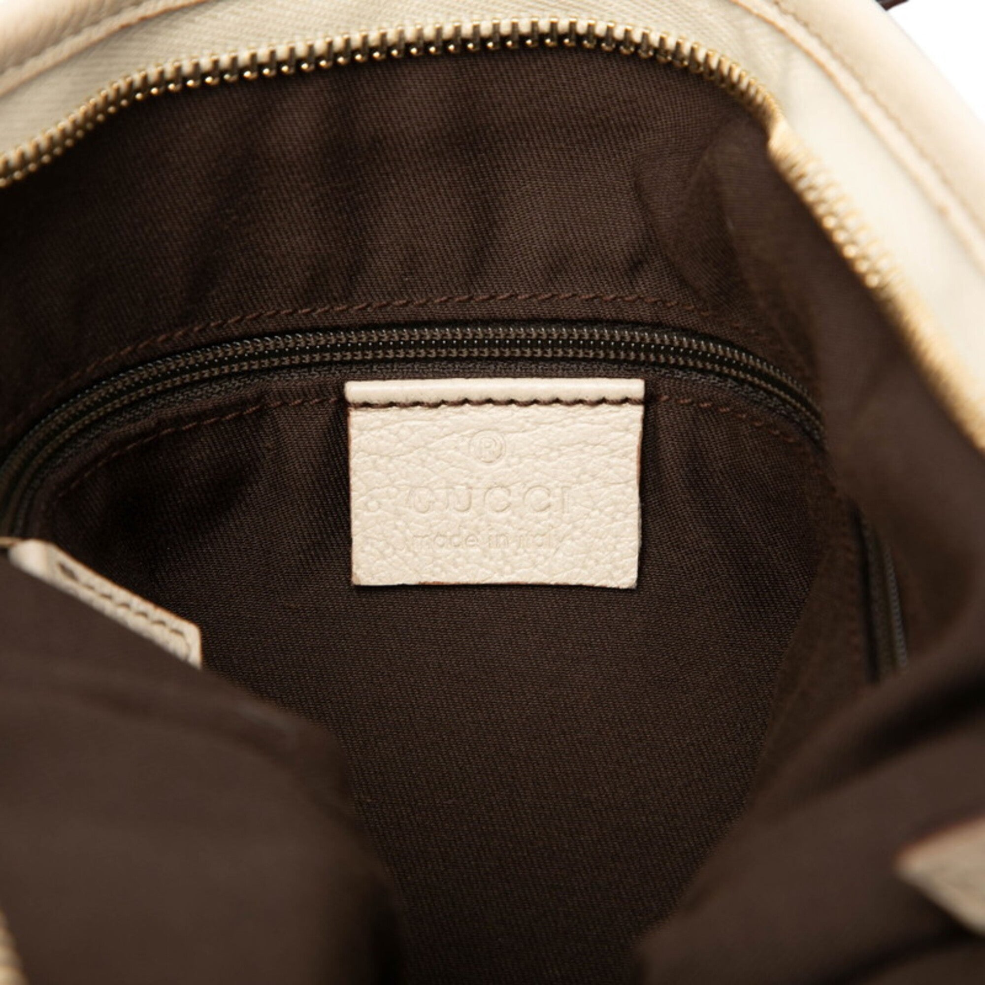 Gucci Brown Canvas Leather Shoulder Bag (Pre-Owned)
