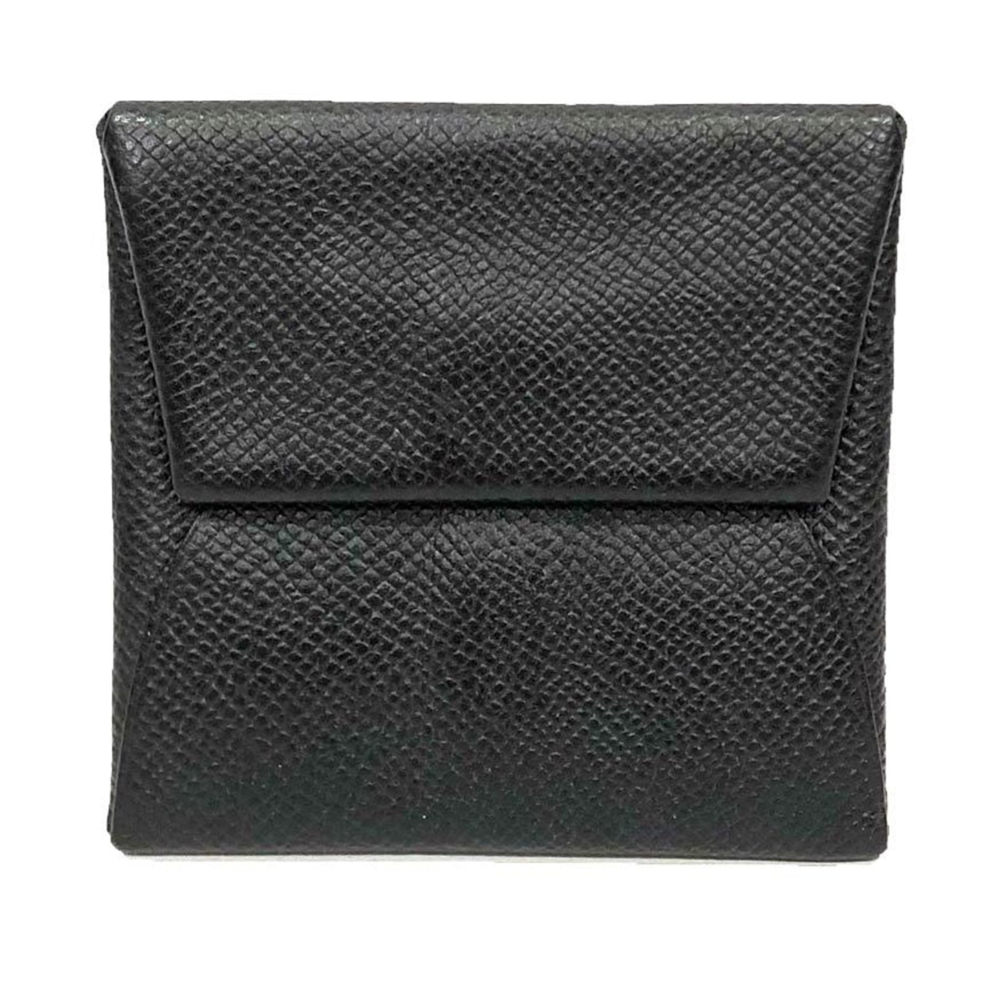 Hermes Black Epsom Leather Coin Purse/Coin Case (Pre-Owned)