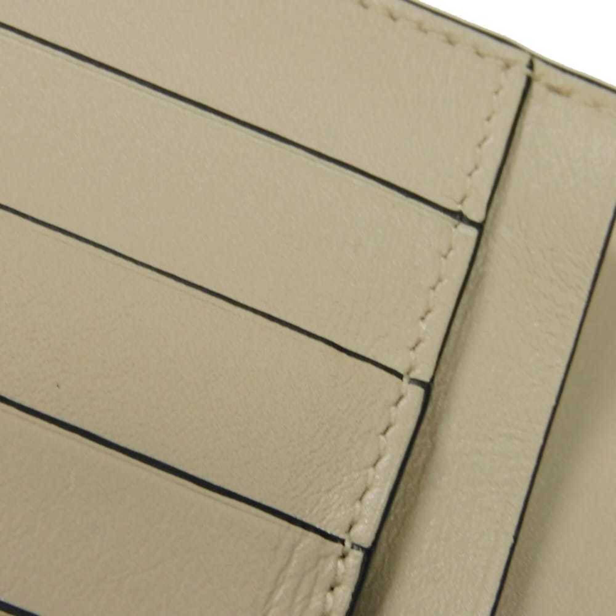 Loewe Green Leather Long Wallet (Bi-Fold) (Pre-Owned)
