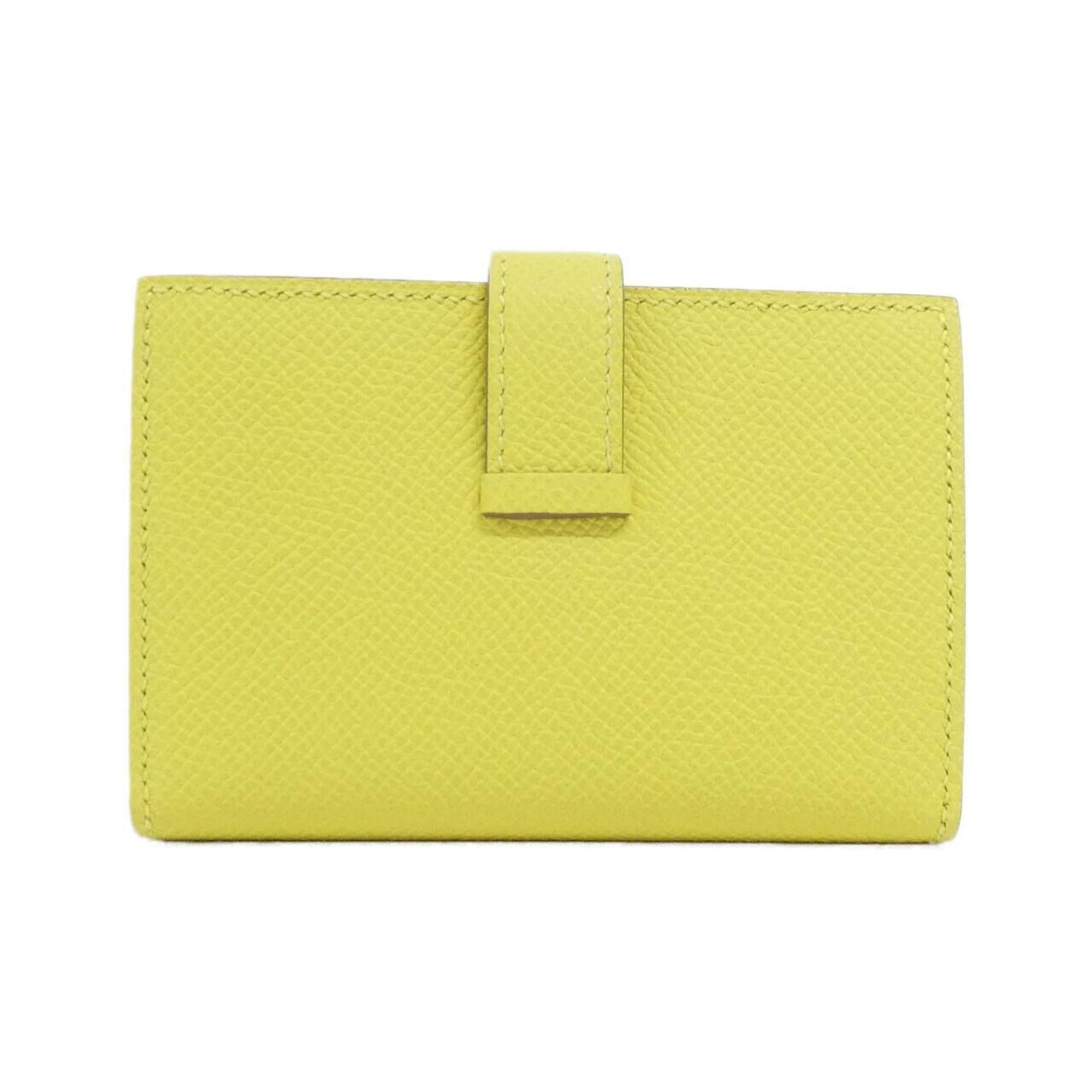 Hermes Lime Epsom Leather Wallet (Bi-Fold) (Pre-Owned)