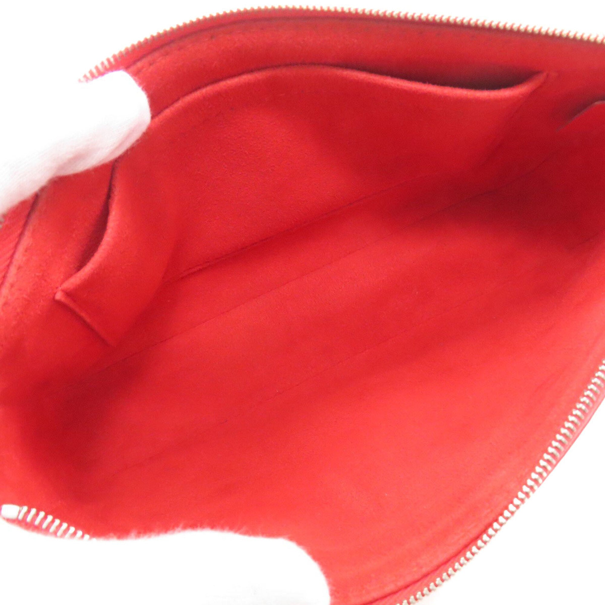 Louis Vuitton Red Color Epi Leather Handbag Pochette (Pre-Owned)