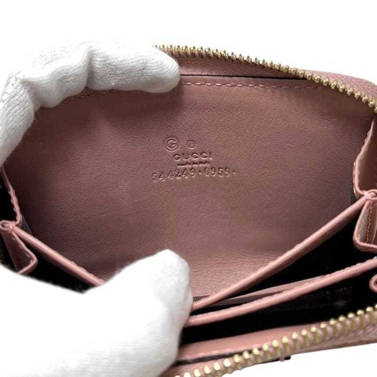 Gucci Microguccissima Pink Leather Coin Purse/Coin Case (Pre-Owned)