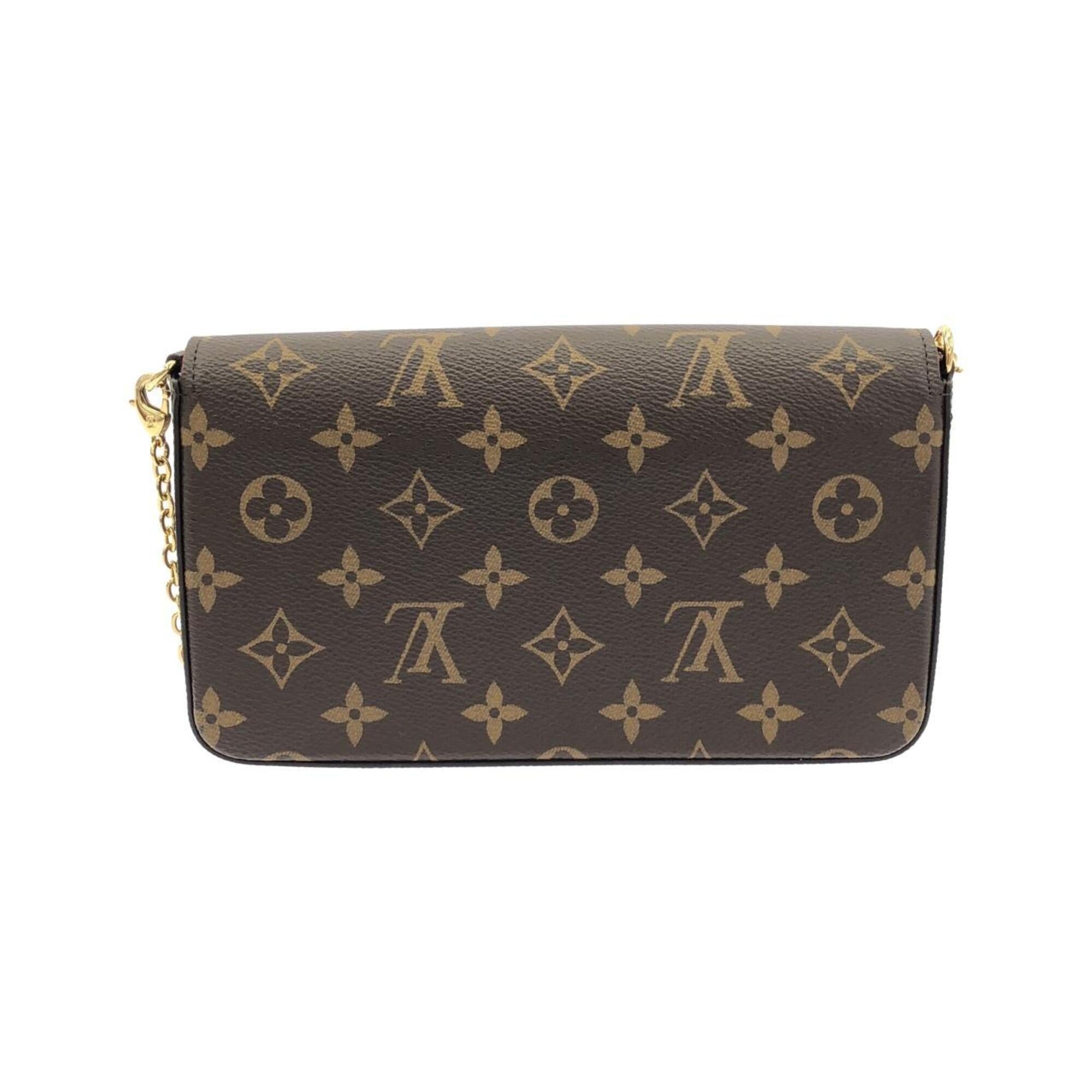 Louis Vuitton Marron Coated Canvas Pochette Pouch Shoulder Bag (Pre-Owned)