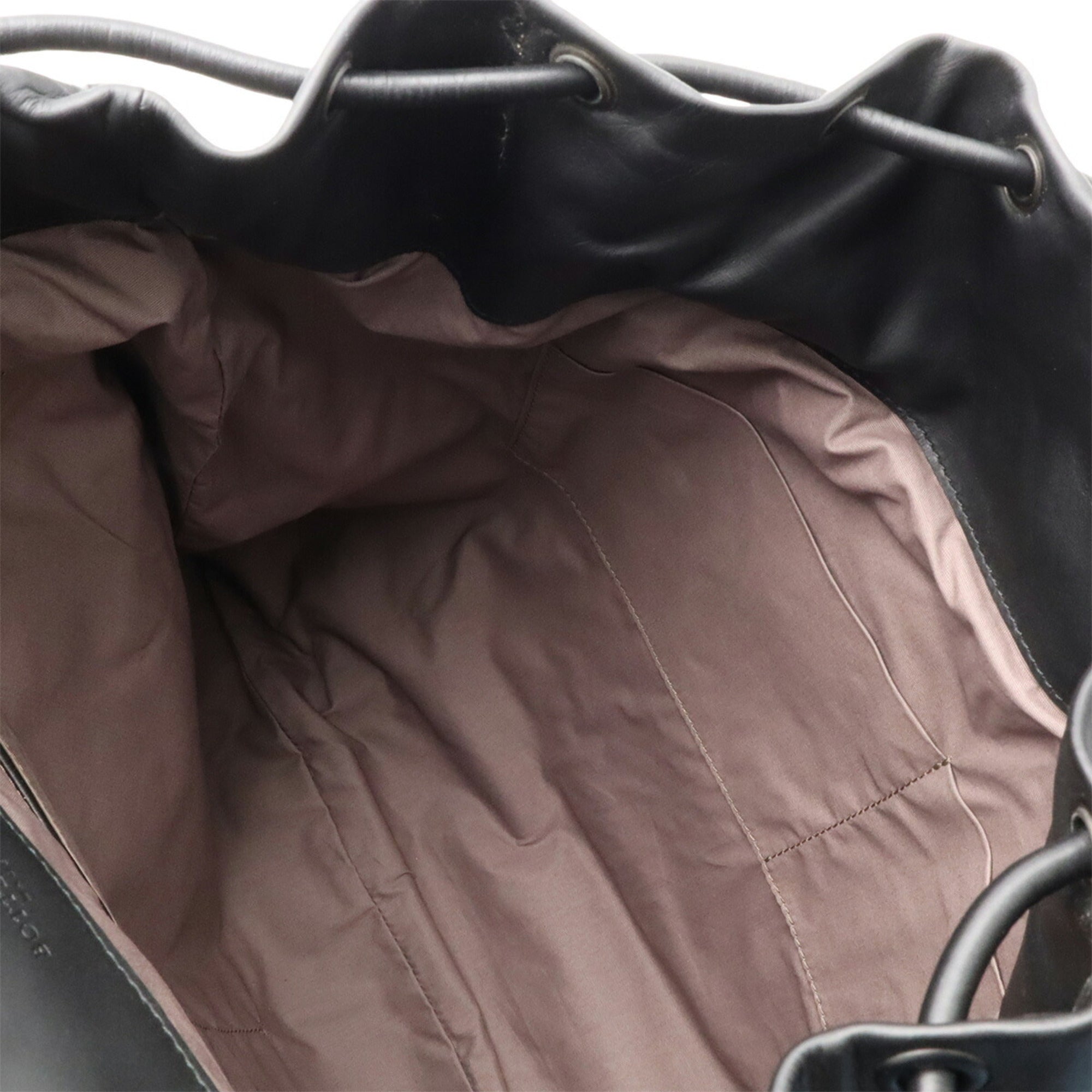 Bottega Veneta Black Intrecciato Backpack (Pre-Owned)