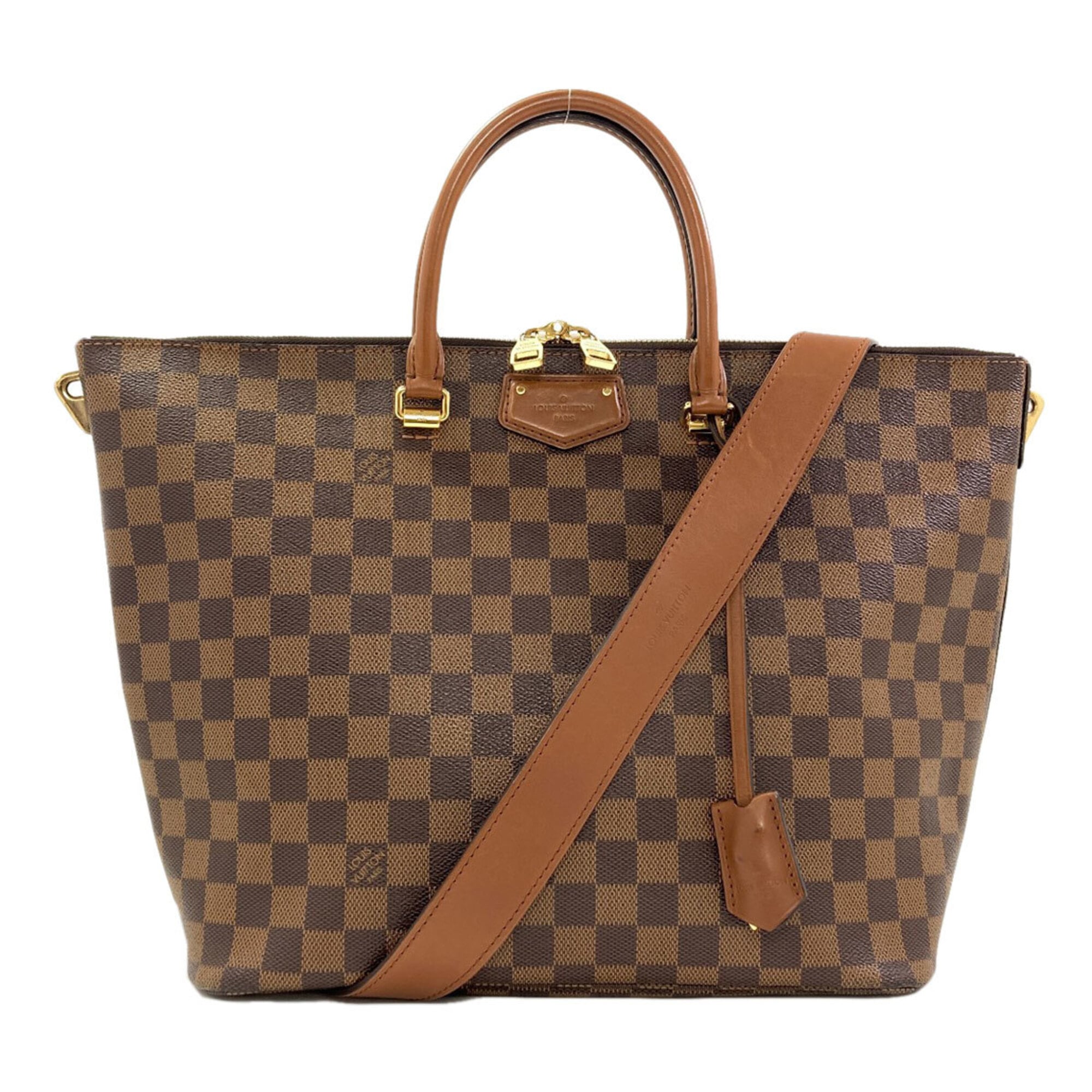 Louis Vuitton Damier Damier Canvas Ebene Damier Canvas Handbag (Pre-Owned)