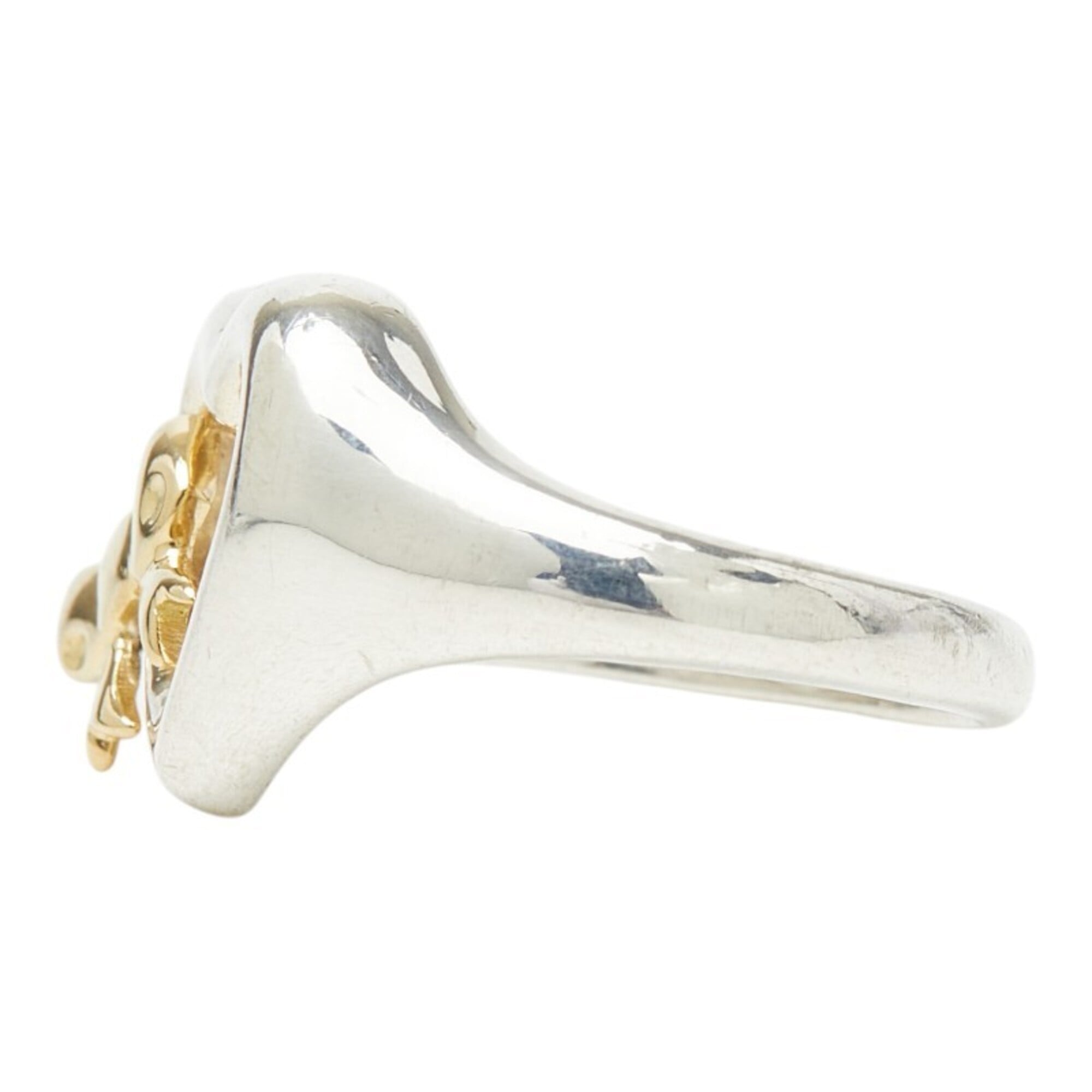 Tiffany Gold Silver Yellow Gold (18K) Silver 925 Band Ring (Pre-Owned)