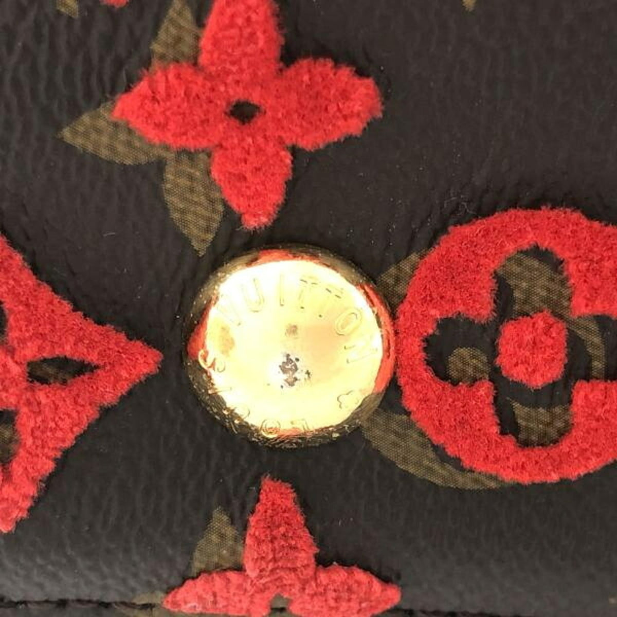 Louis Vuitton Red Brown Handbag (Pre-Owned)
