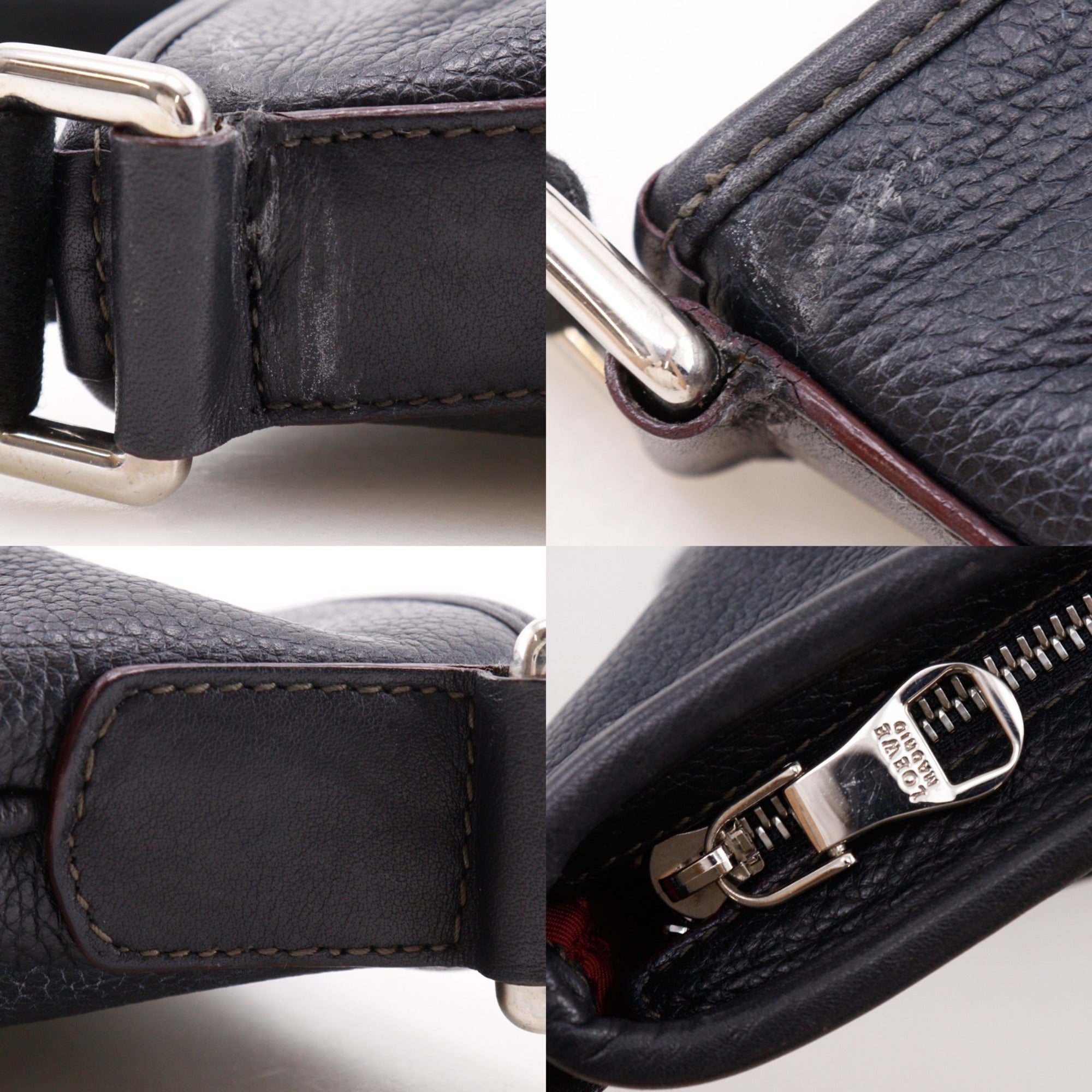 Loewe Black Leather Shoulder Bag (Pre-Owned)
