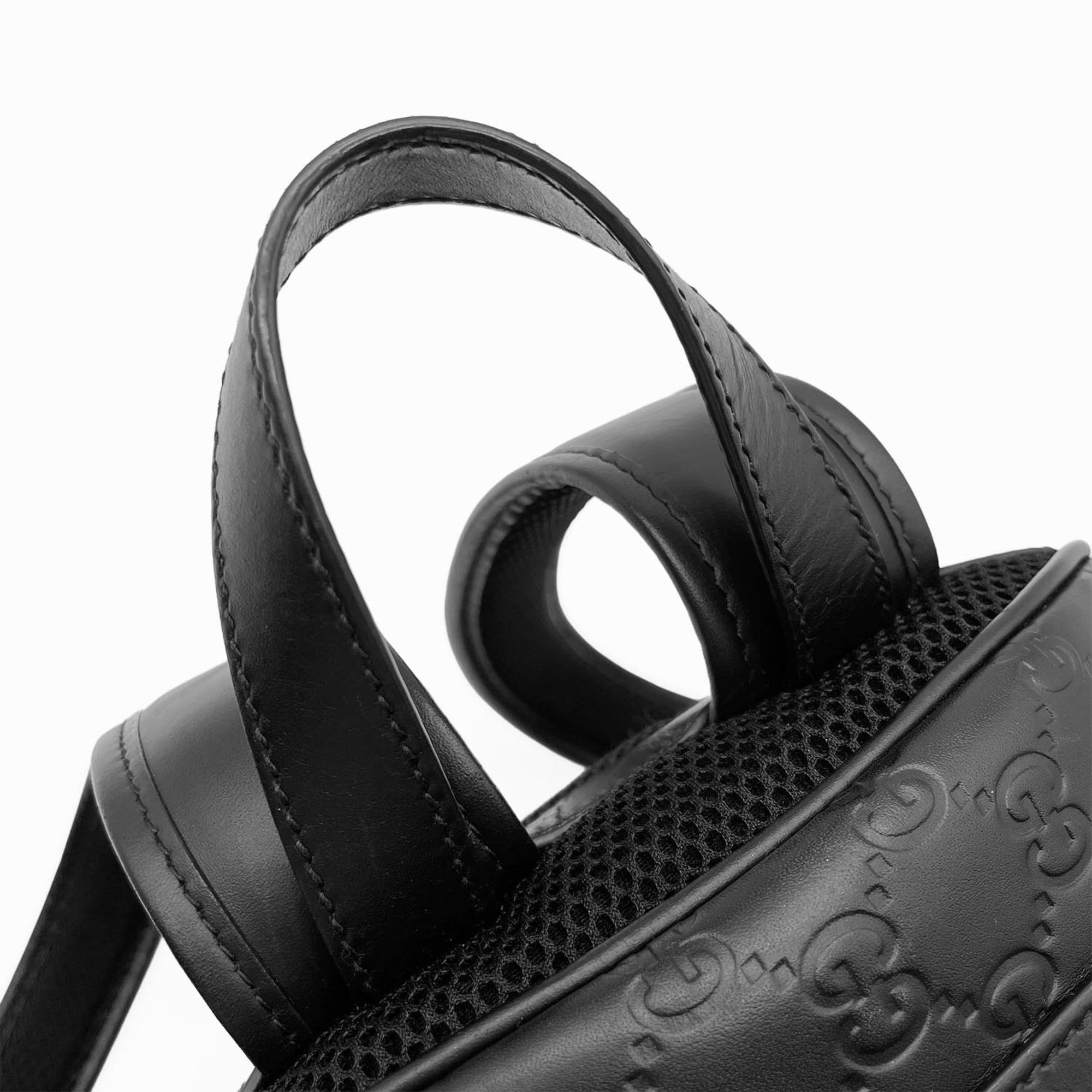 Gucci Black Leather Backpack (Pre-Owned)