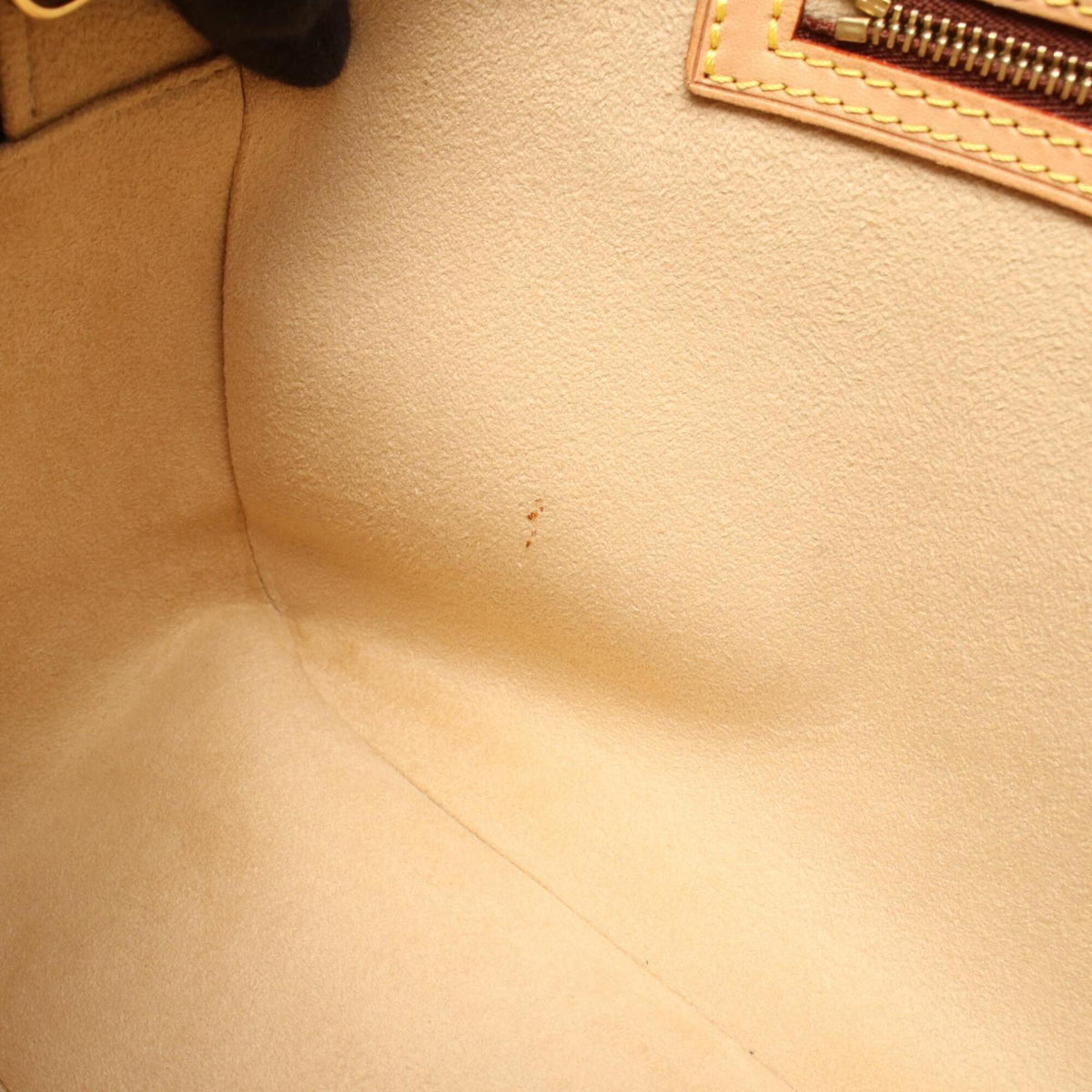 Louis Vuitton Brown Coated Canvas Leather Handbag Shoulder Bag (Pre-Owned)