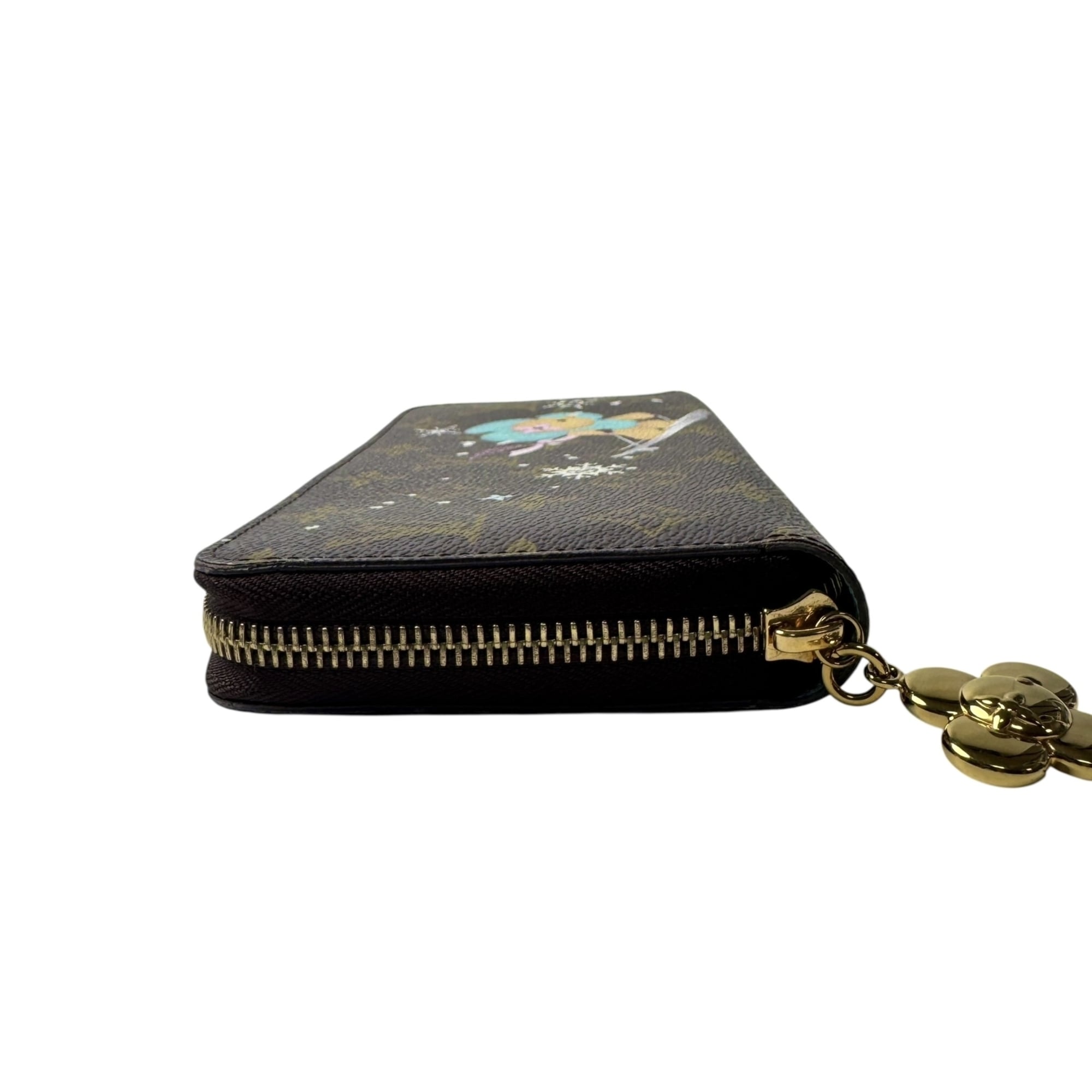 Louis Vuitton Brown Leather Long Wallet (Bi-Fold) (Pre-Owned)