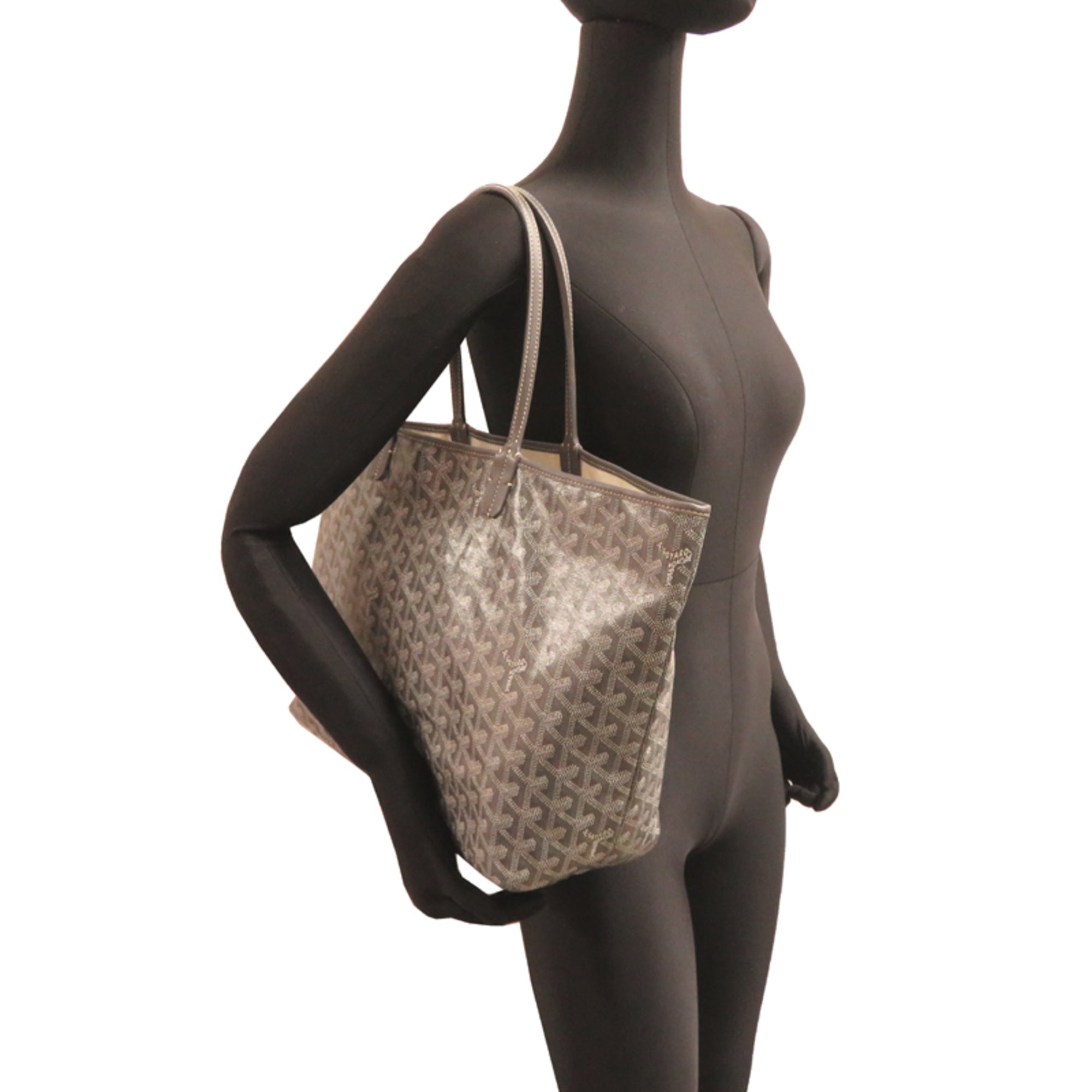 Goyard Gray Canvas Tote Bag (Pre-Owned)