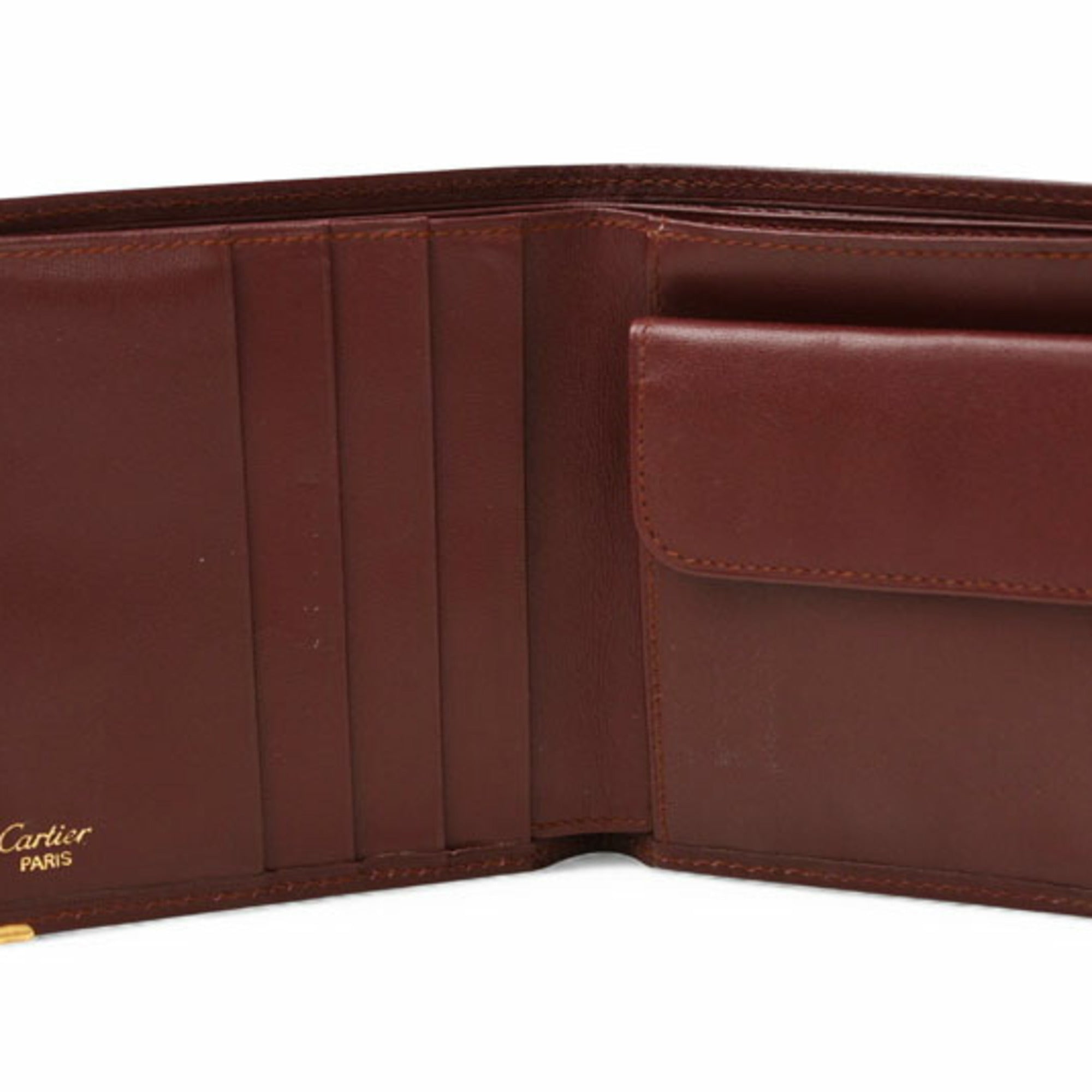 Cartier Must Bordeaux Wallet (Bi-Fold) (Pre-Owned)