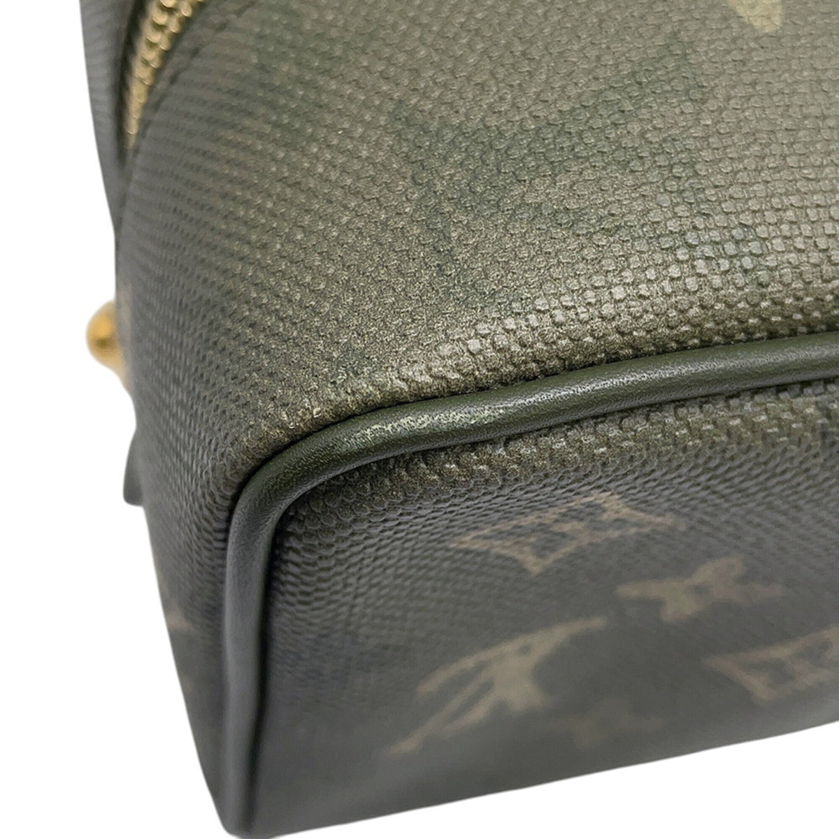 Louis Vuitton Green Khaki Monogram Monogram Clutch Bag Handbag Pouch (Pre-Owned)
