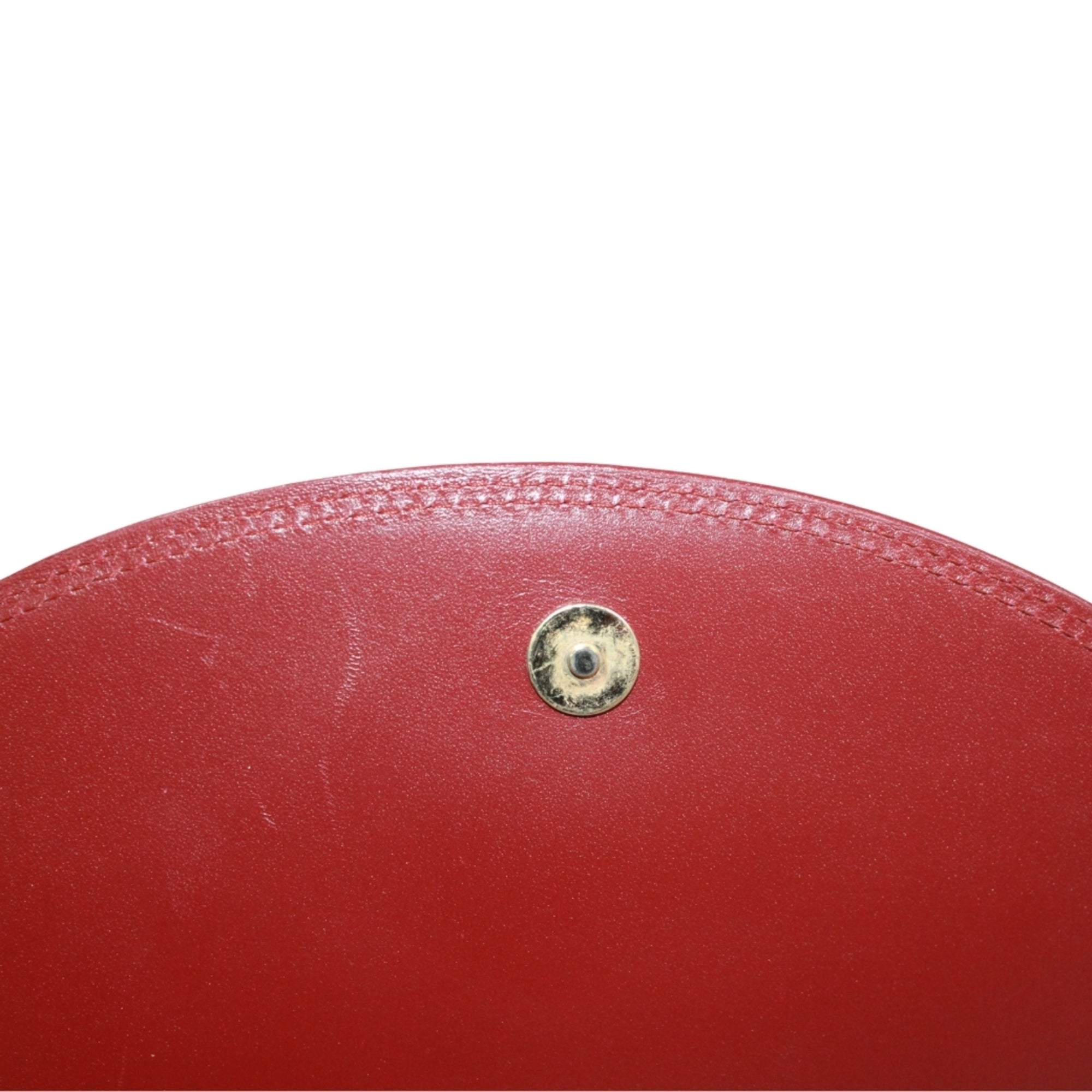 Cartier Bordeaux Leather Clutch Bag (Pre-Owned)