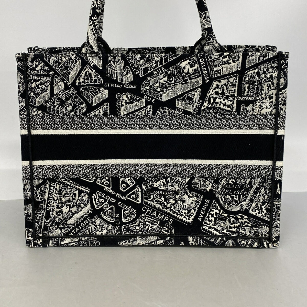 Christian Dior Black Canvas Tote Bag (Pre-Owned)