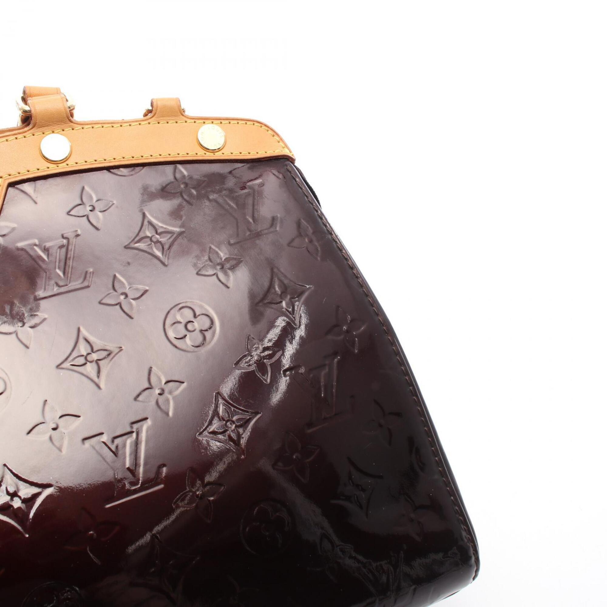 Louis Vuitton Purple Leather Handbag (Pre-Owned)