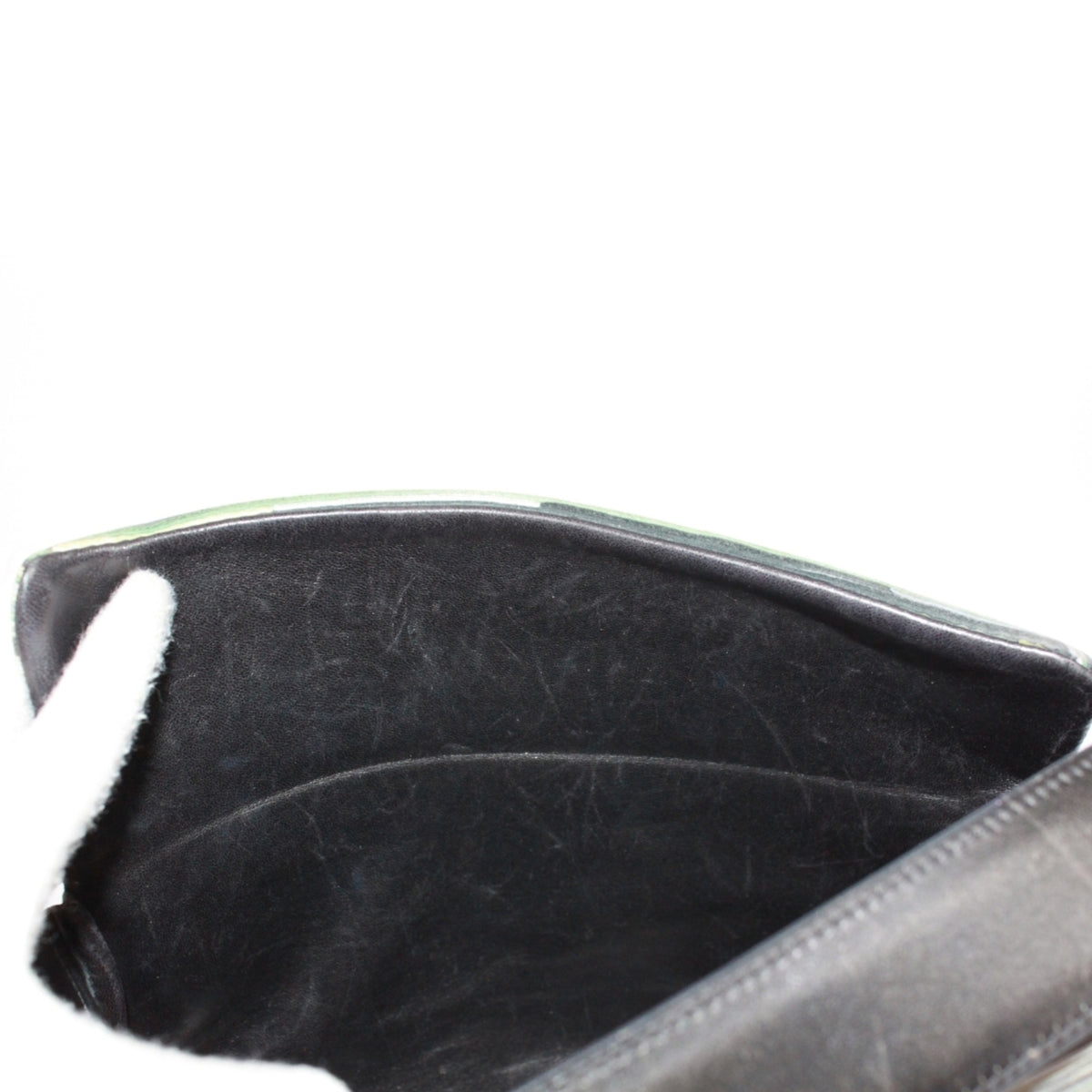 Hermes Black Green Vibrato Leather Leather Shoulder Bag (Pre-Owned)