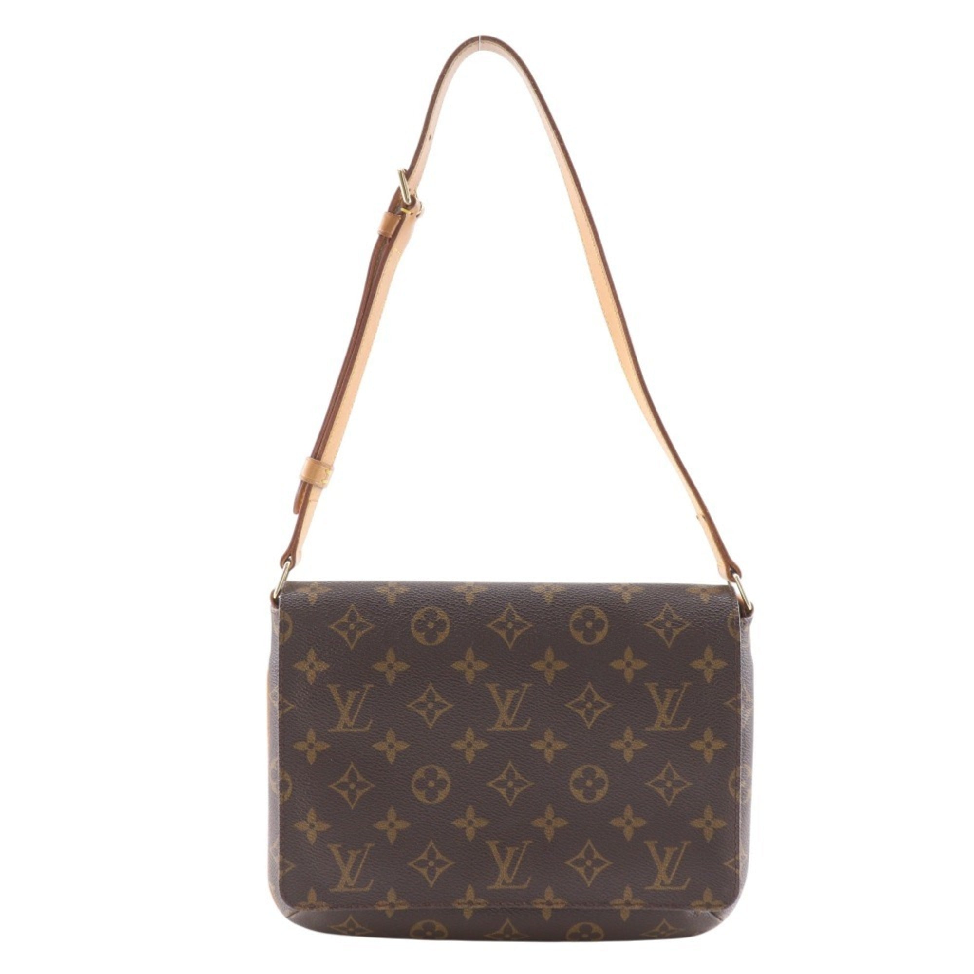 Louis Vuitton Brown Monogram Canvas Shoulder Bag (Pre-Owned)