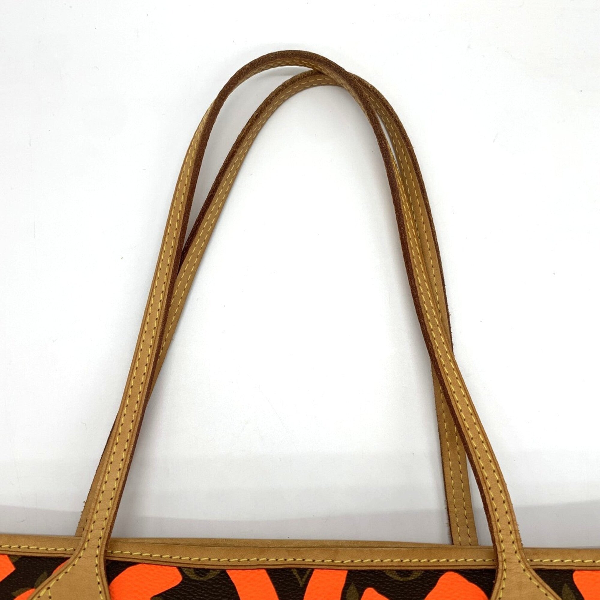 Louis Vuitton Monogram Orange Monogram Graffiti Shoulder Bag Tote Bag (Pre-Owned)
