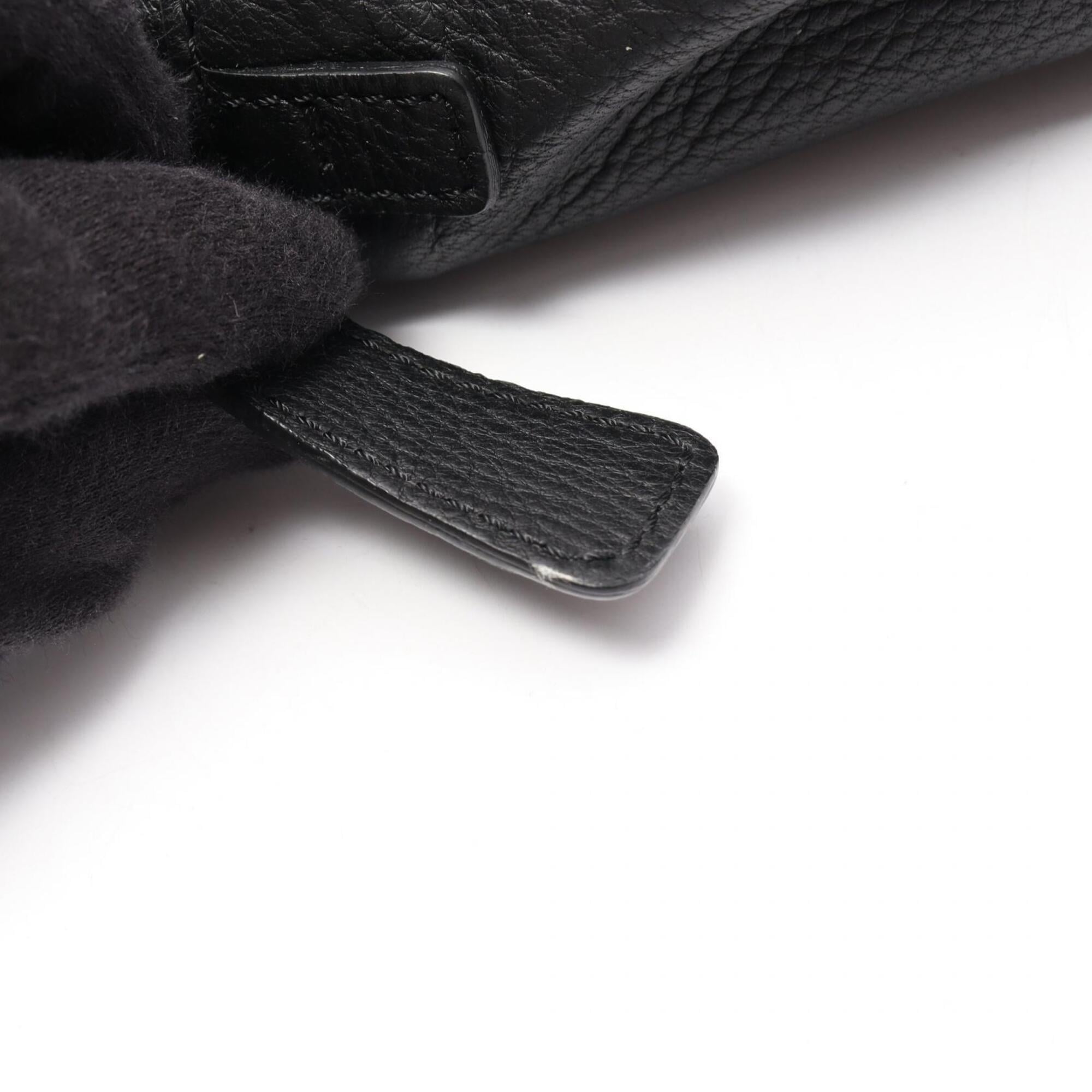 Chanel Black Leather Handbag Tote Bag (Pre-Owned)