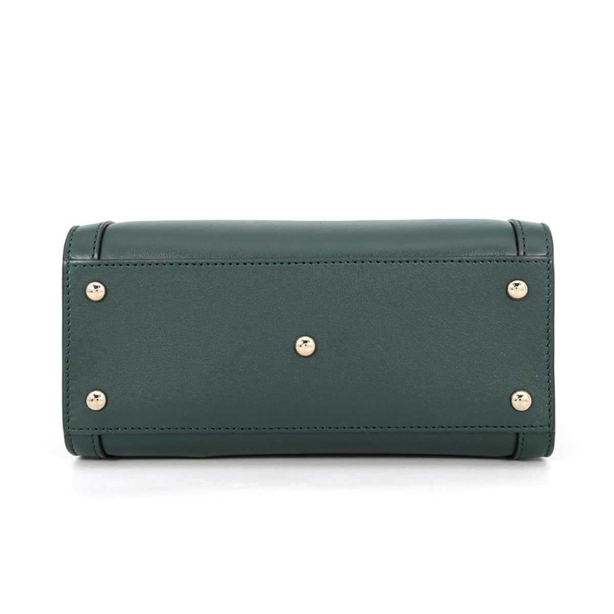 Gucci Bamboo Green Bamboo Leather Handbag Shoulder Bag (Pre-Owned)